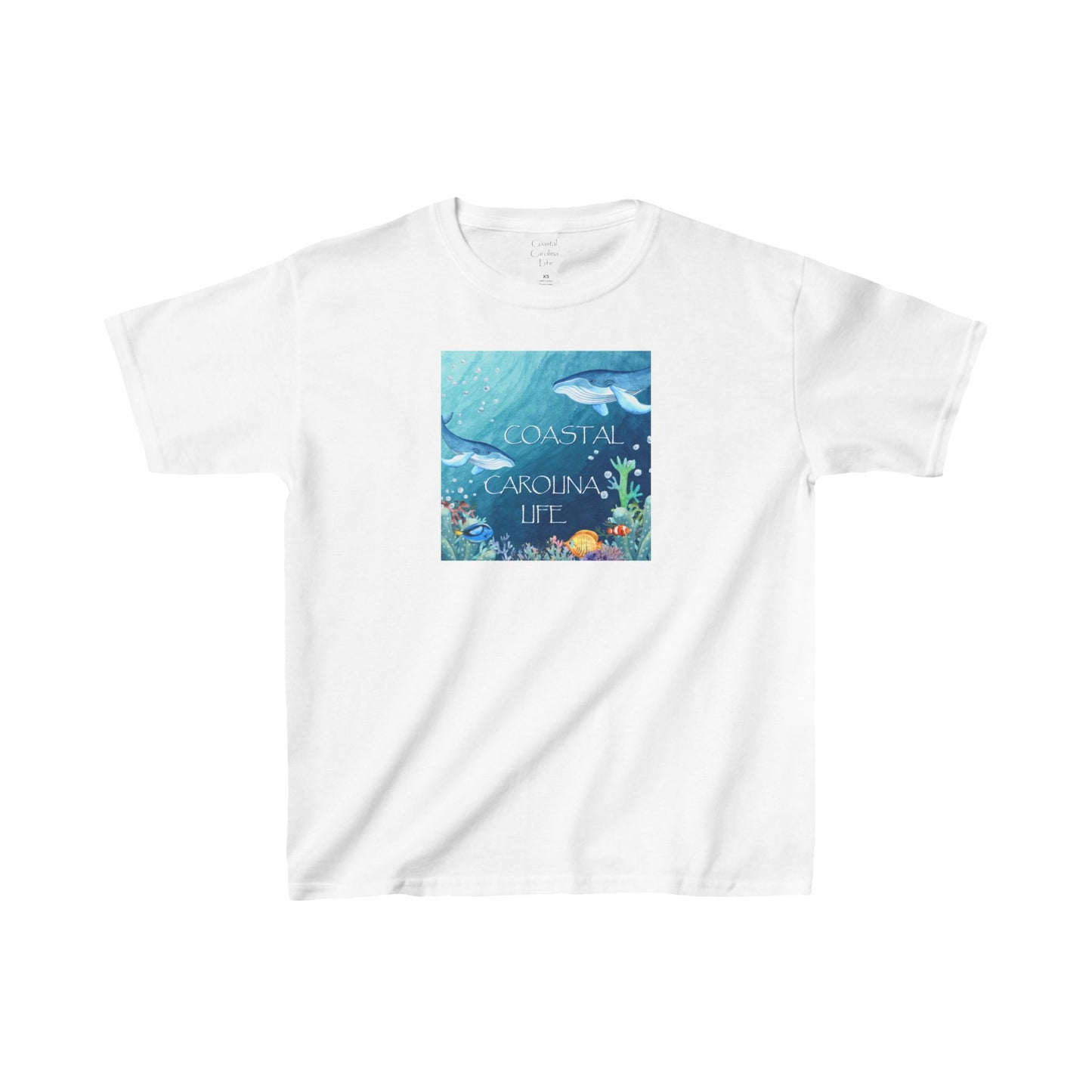 Blue Whales Kids Beach T-Shirt