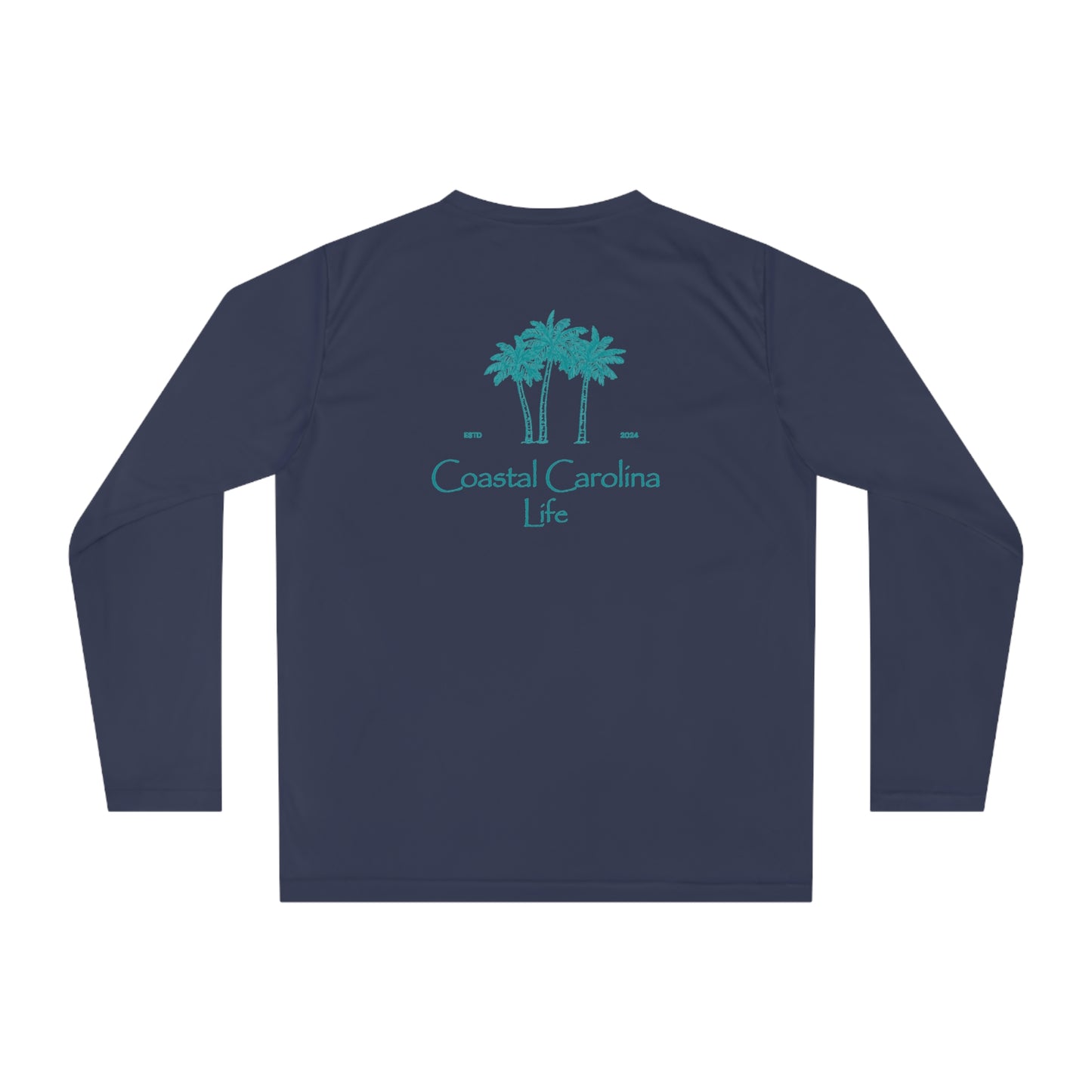 Women's Performance Long Sleeve Shirt - Palm Trees