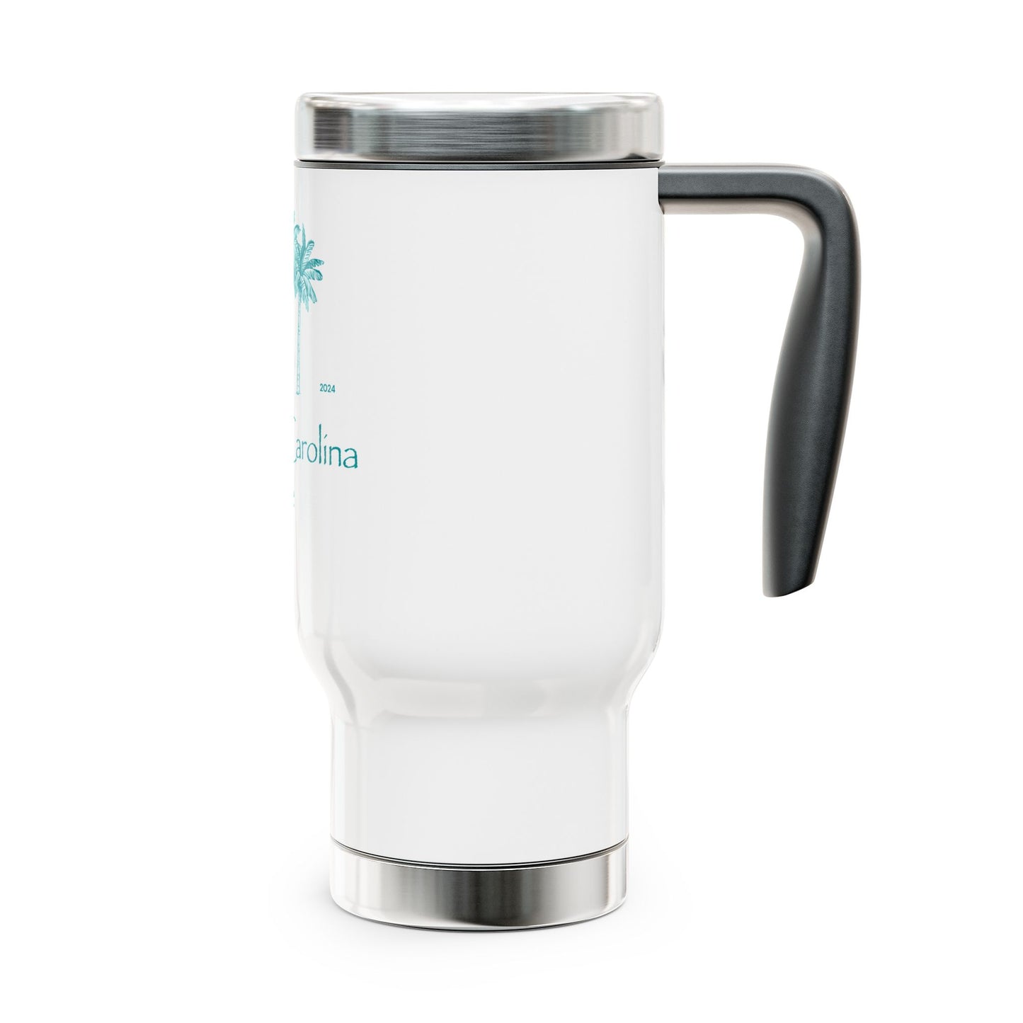Palm Trees Tumbler with Handle
