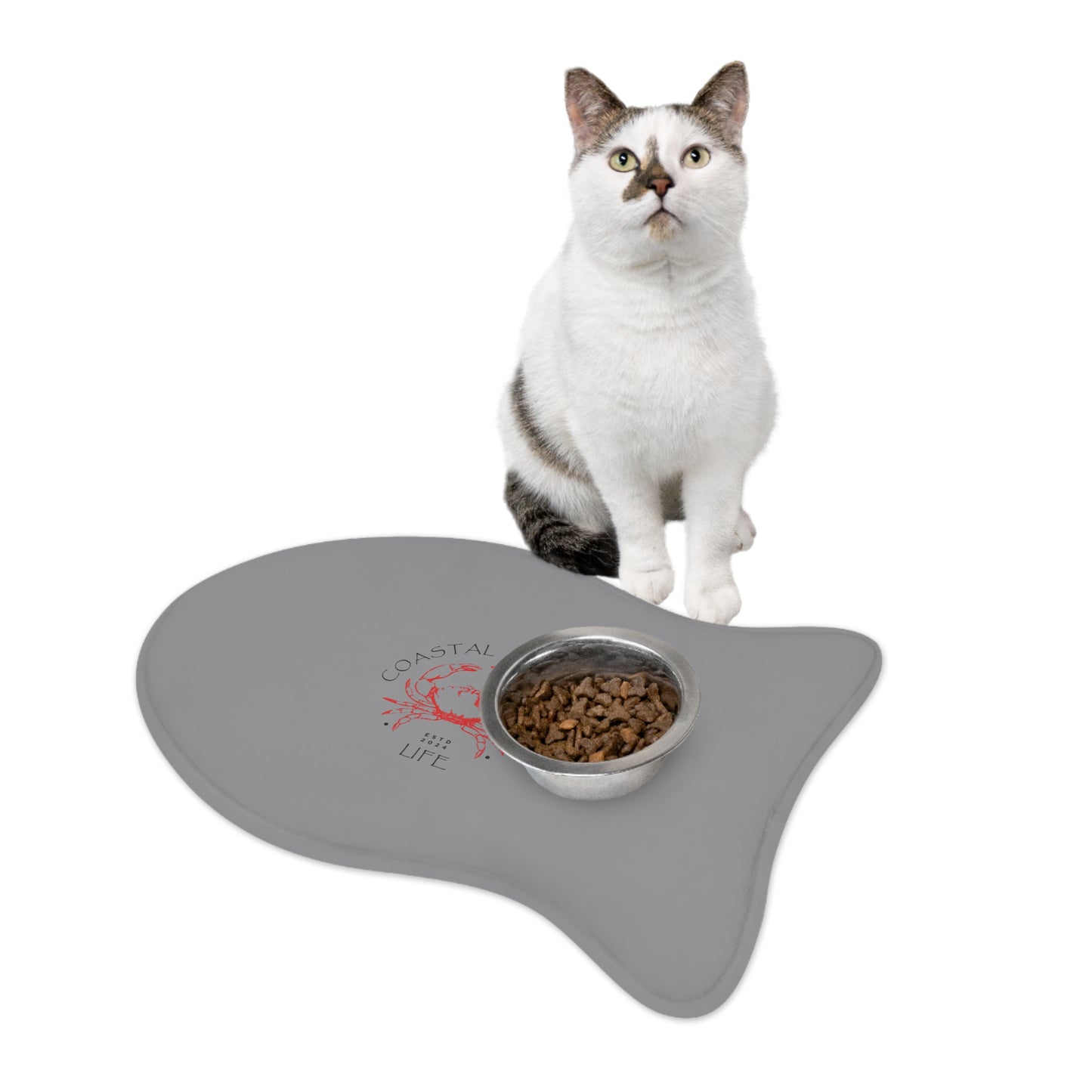 Crab Coastal Pet Feeding Mat