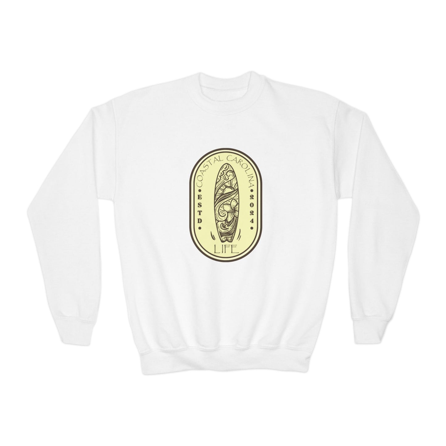 Coastal Youth Sweatshirt - Surf Board