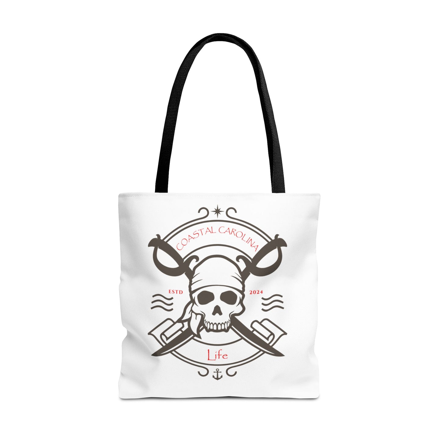 Pirate Skull Coastal Tote Bag