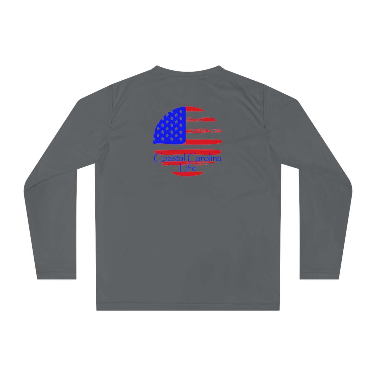 Men's Performance Long Sleeve Shirt - American Flag
