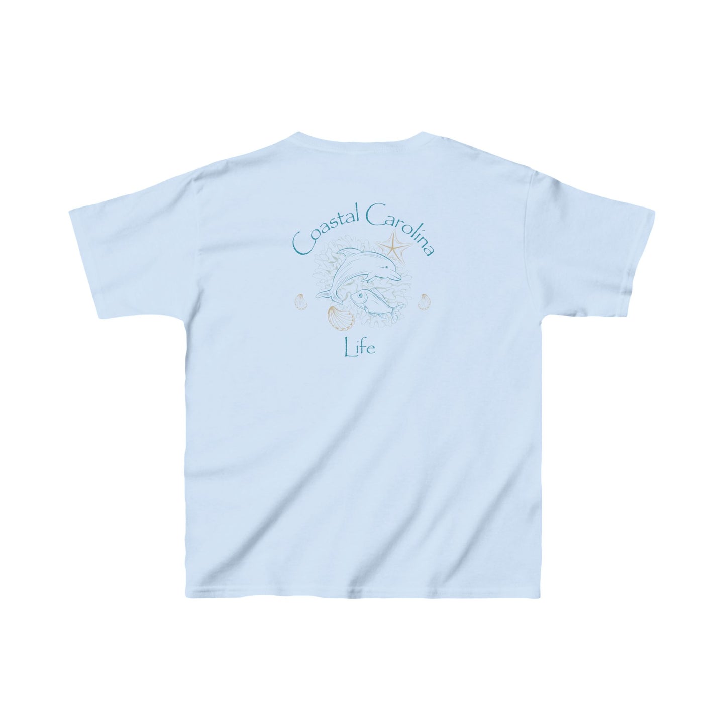 Dolphin and Fish Kids Beach T-Shirt