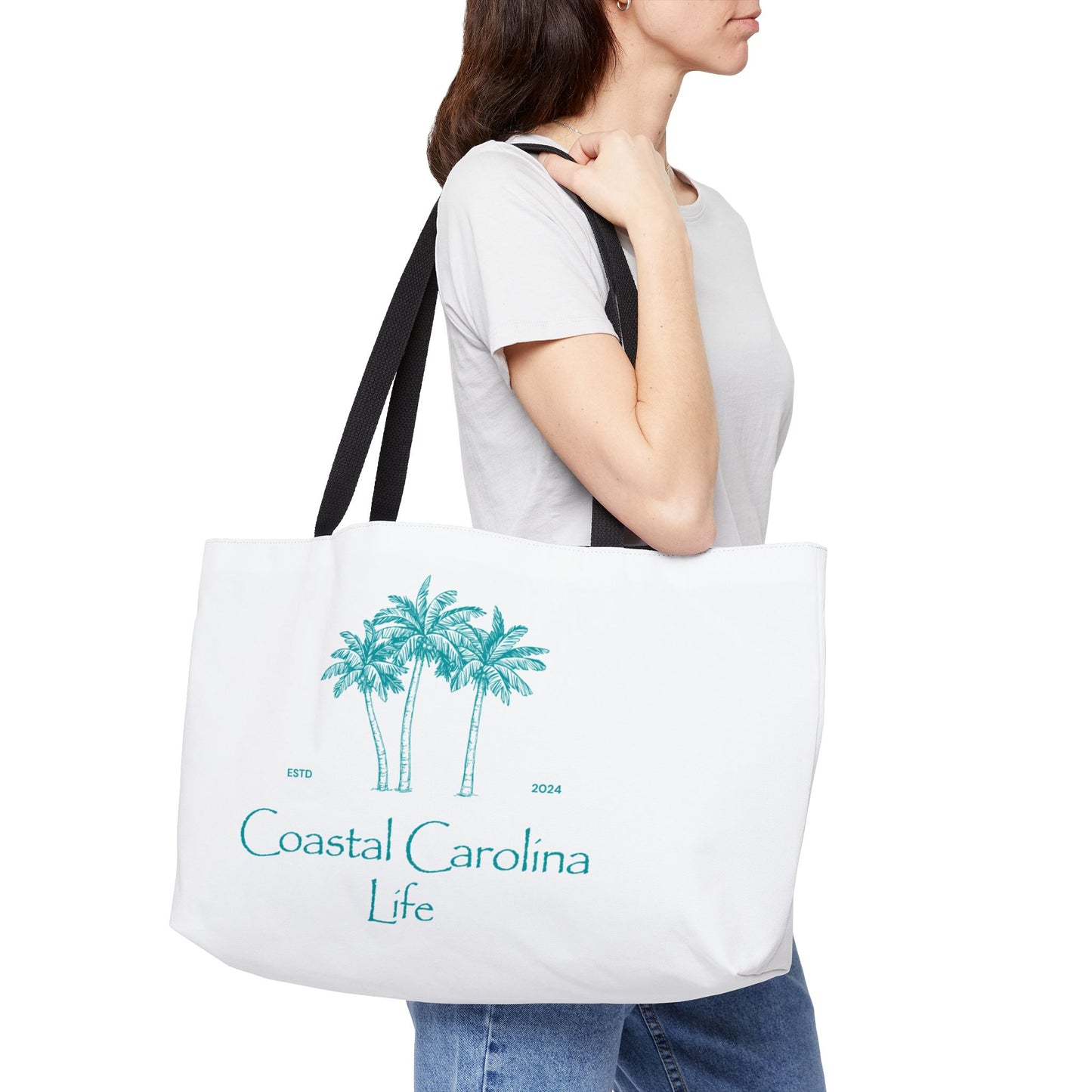 Palm Trees Coastal Weekender Tote