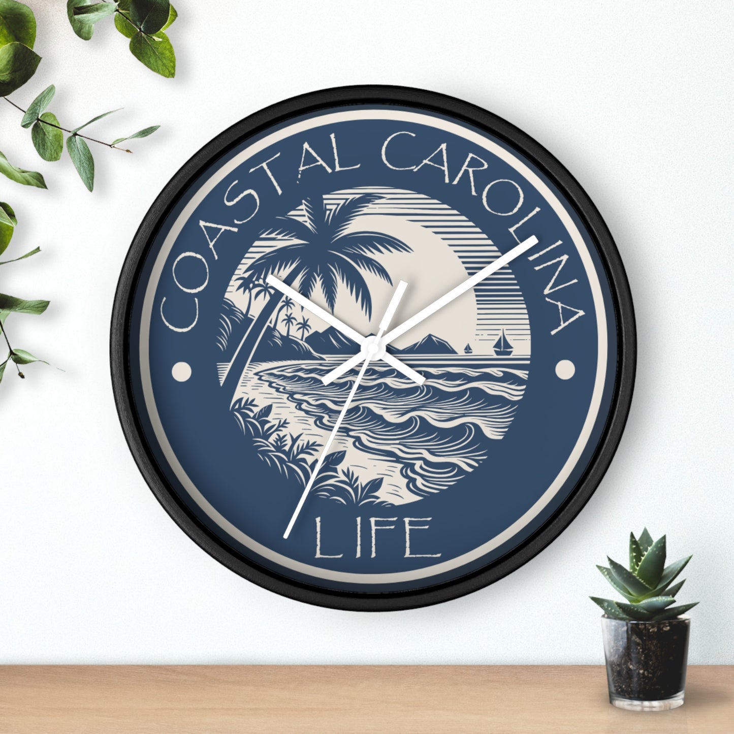 Beach Coastal Carolina Wall Clock
