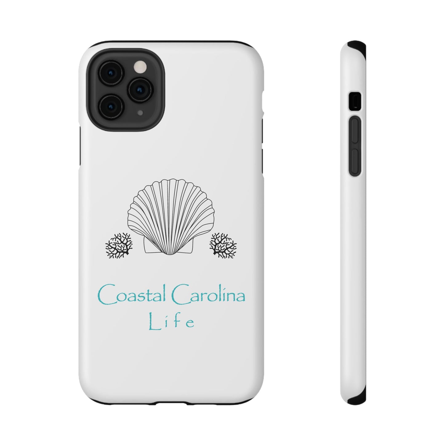 Impact-Resistant Phone Case - iPhone or Samsung - Clam Shell and Coral