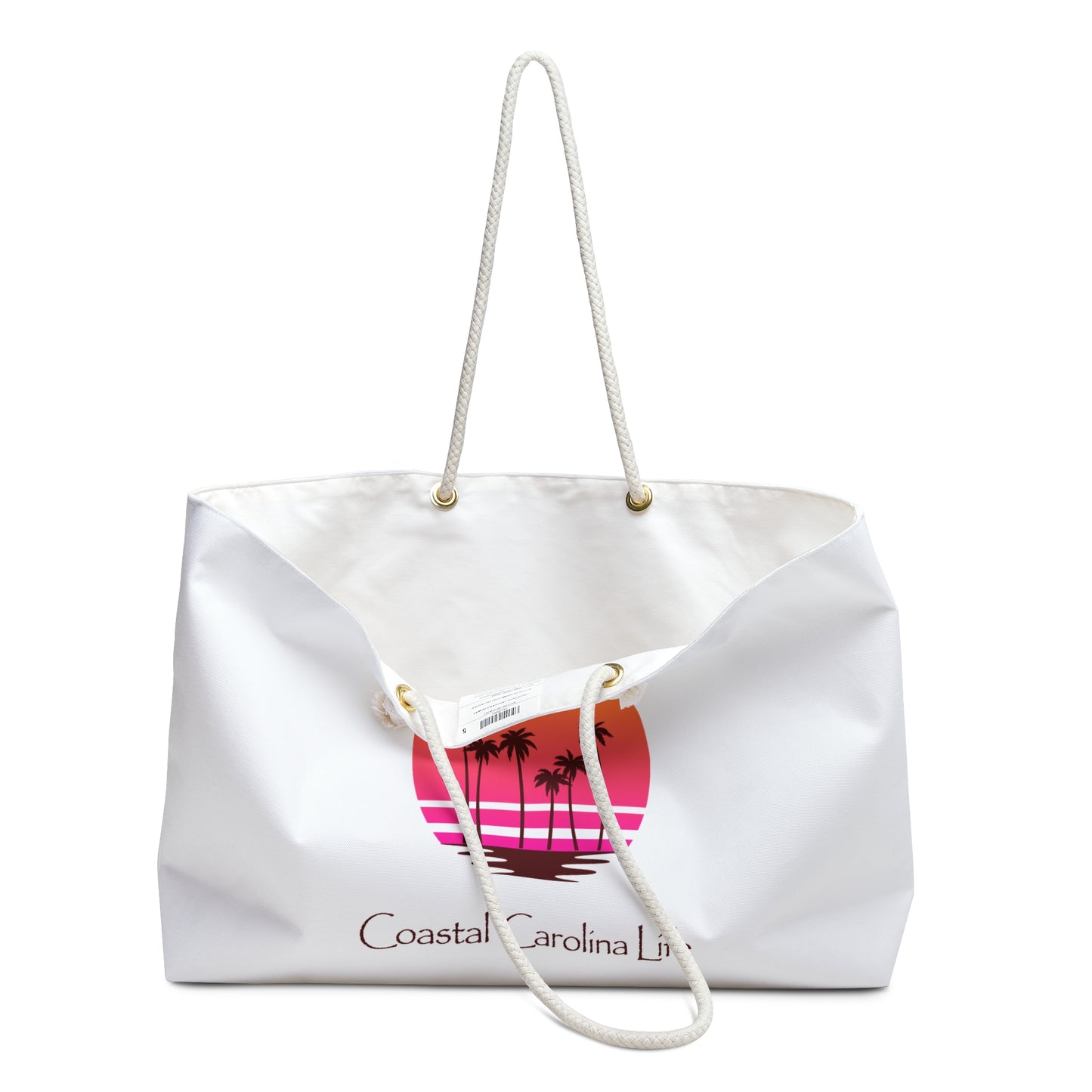 Life is better at the Beach Coastal Weekender Tote with Rope Handles