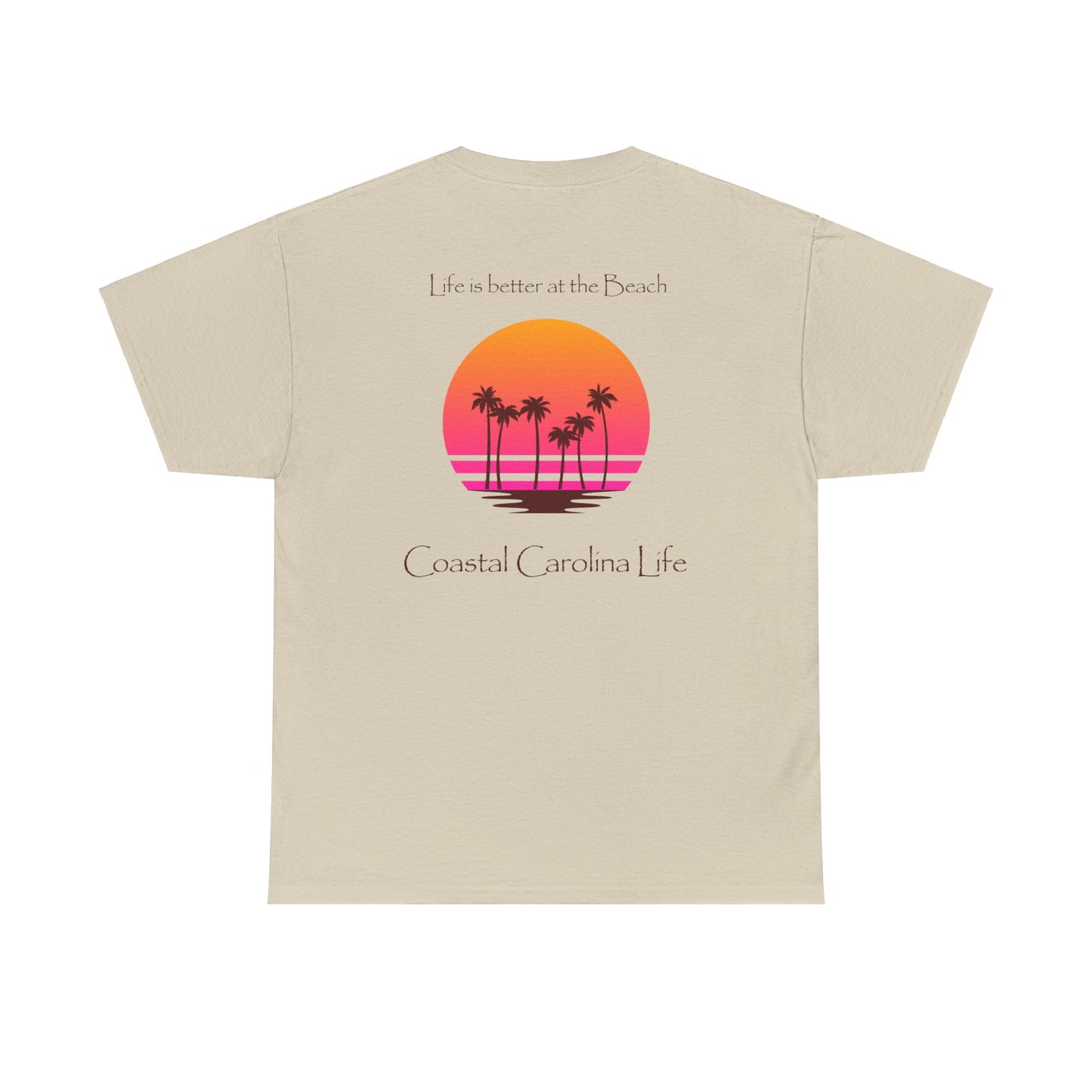 Women's Heavy Cotton T-Shirt - Life is better at the Beach