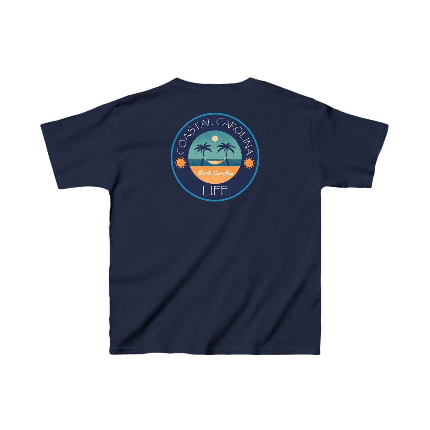 North Carolina Kids Beach T-Shirt