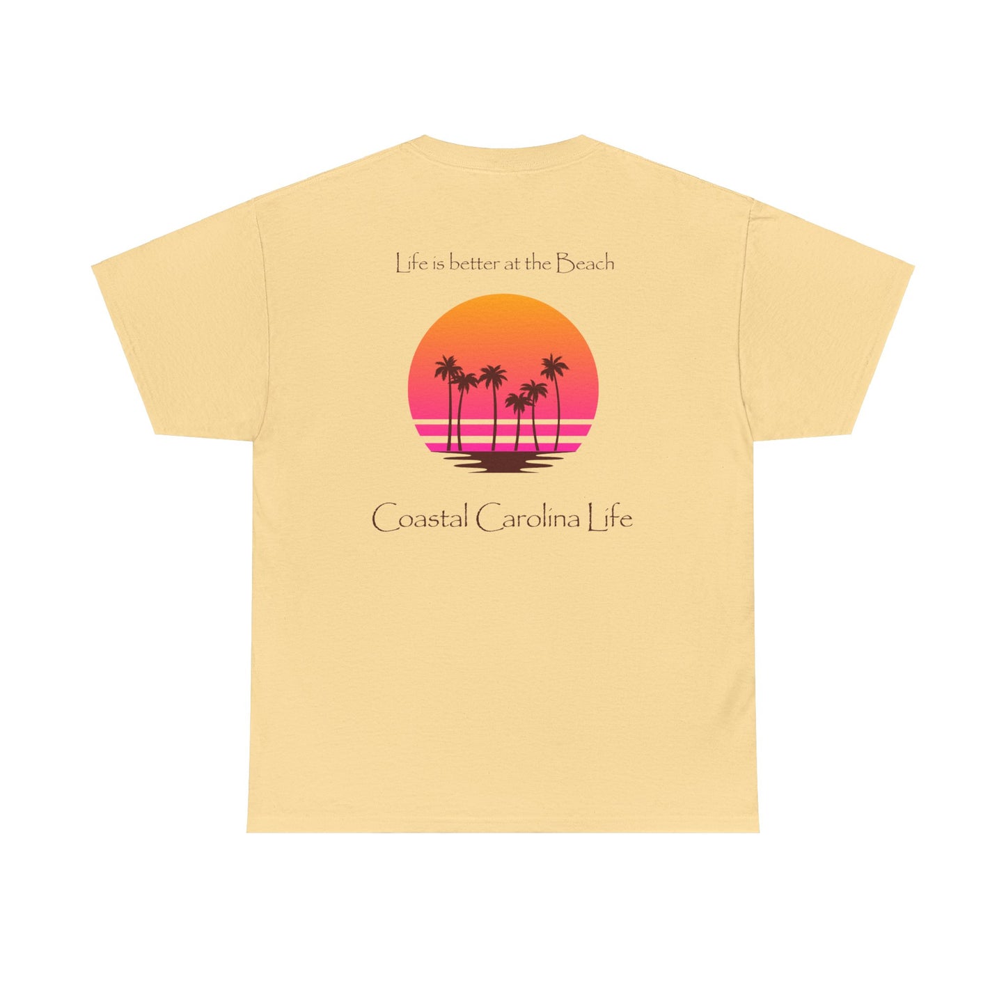 Women's Heavy Cotton T-Shirt - Life is better at the Beach
