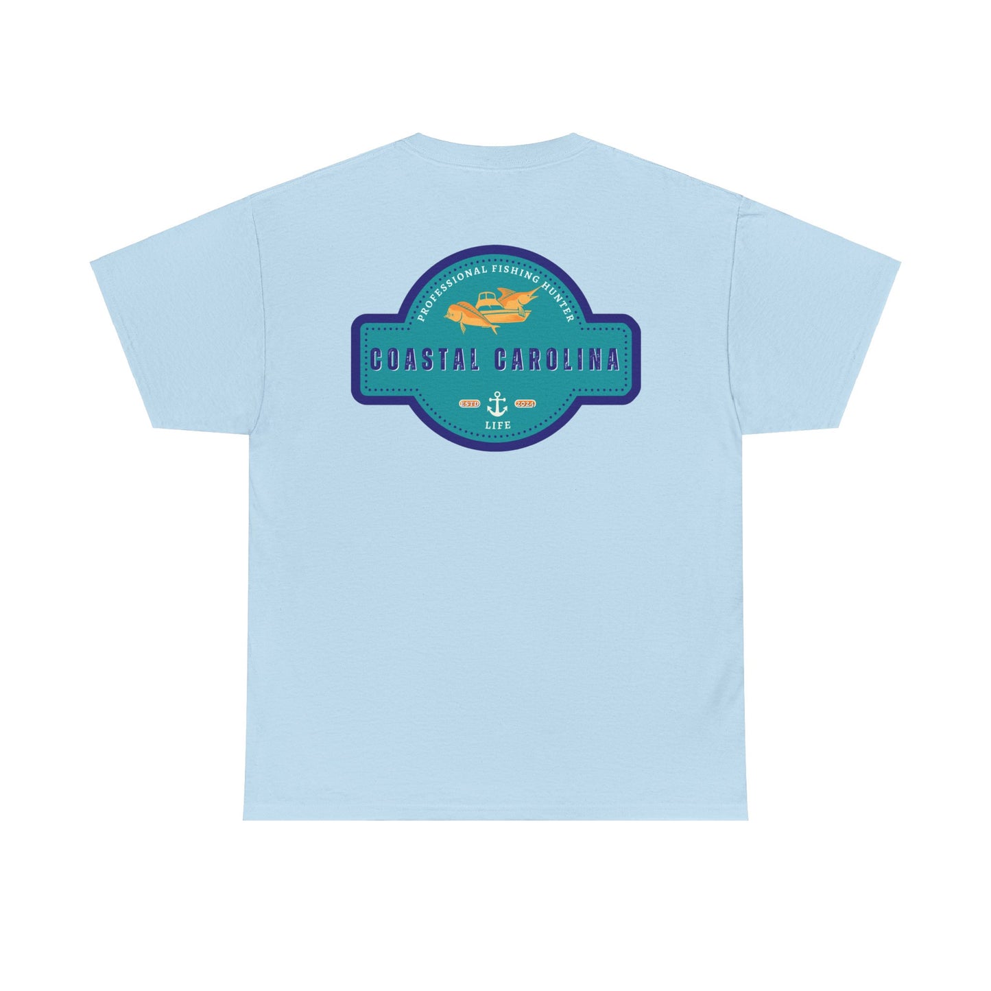 Men's Heavy Cotton T-Shirt - Professional Fishing Hunter