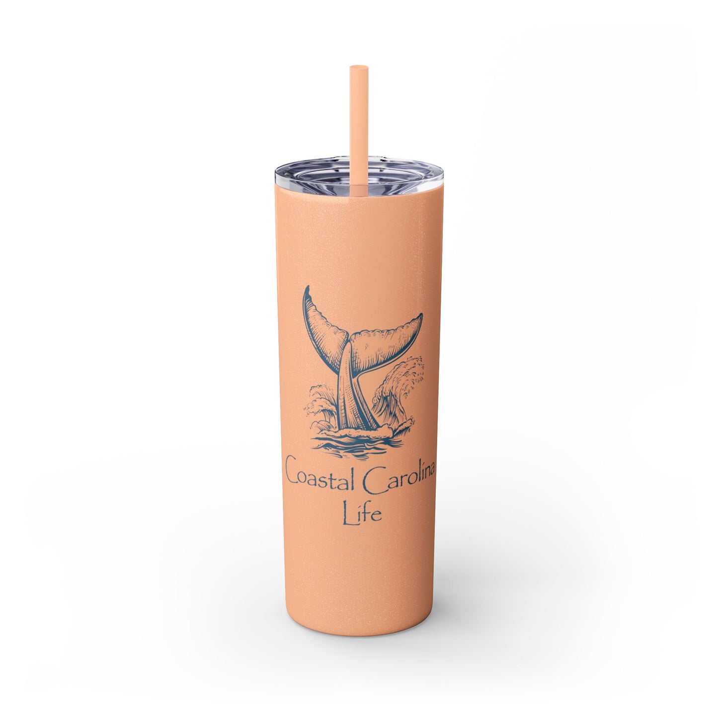 Whale Tail Skinny Tumbler