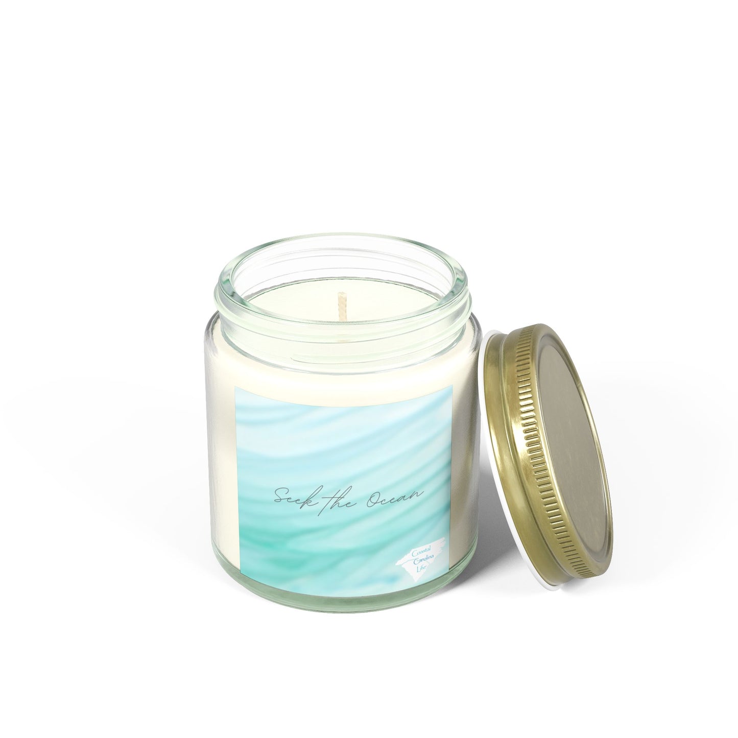 Coconut Apricot Wax Scented Candles - Seek the Ocean