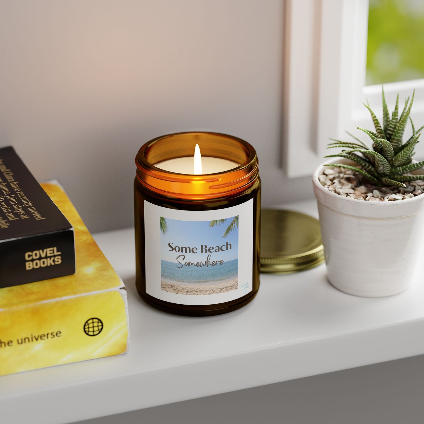 Coconut Apricot Wax Scented Candles - Some Beach Somewhere