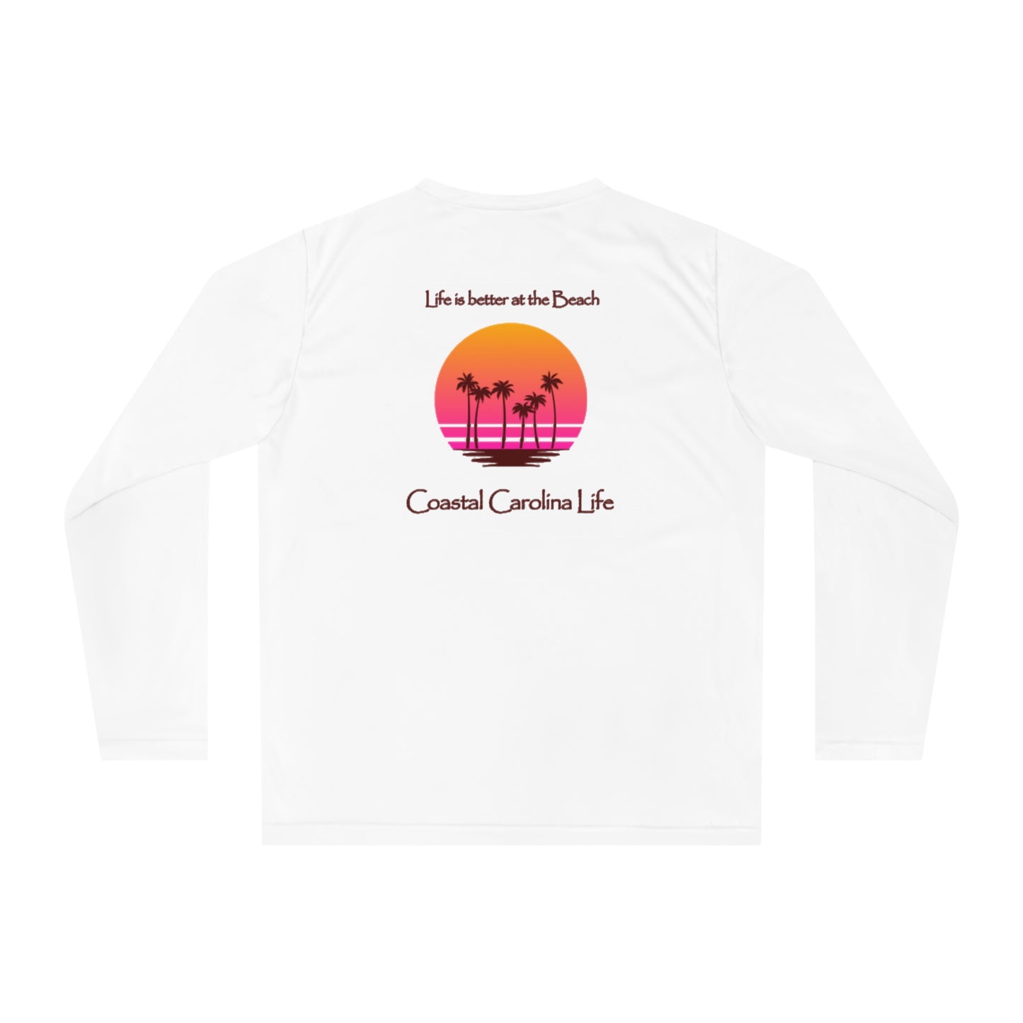 Women's Performance Long Sleeve Shirt - Life is better at the Beach