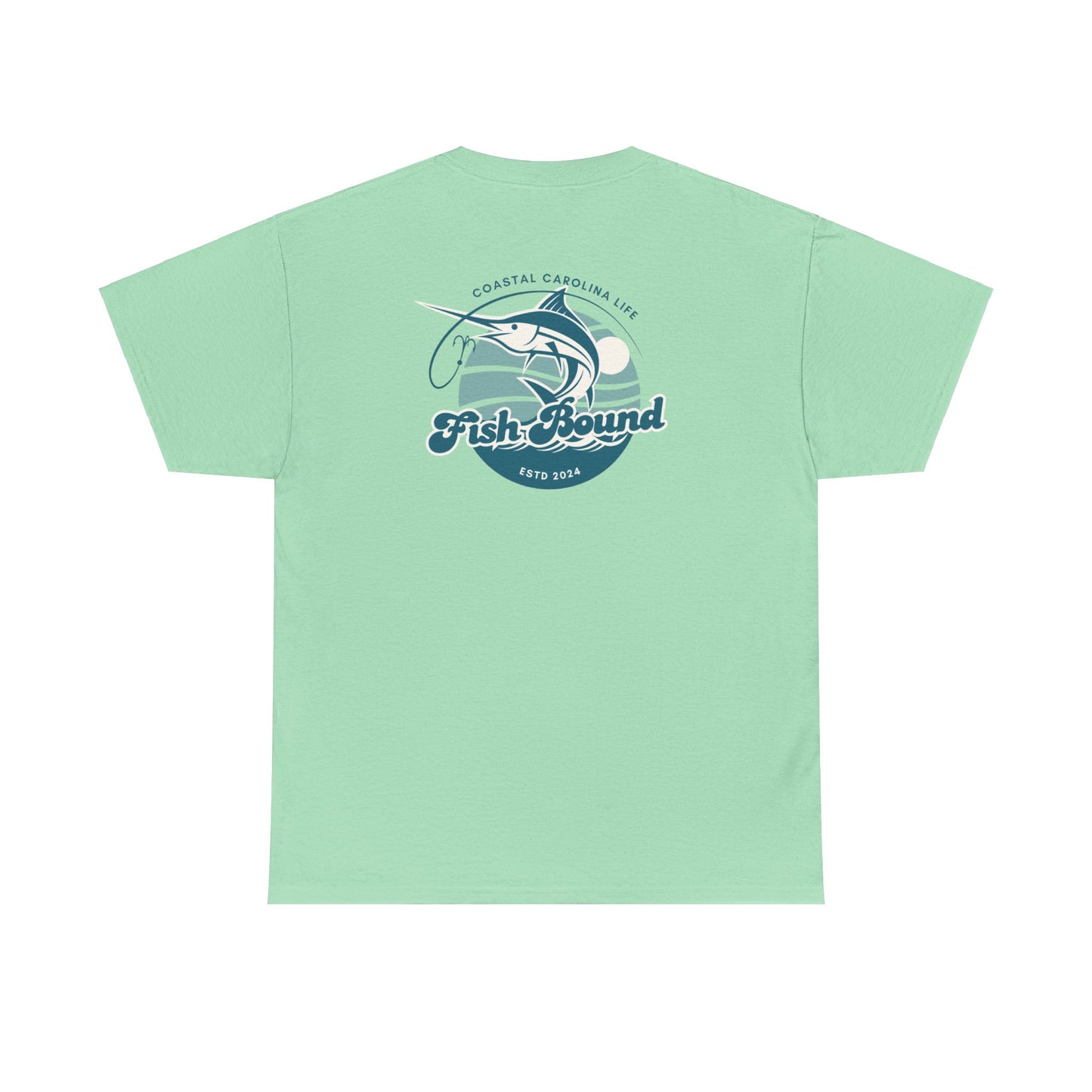 Men's Heavy Cotton T-Shirt - Fish Bound