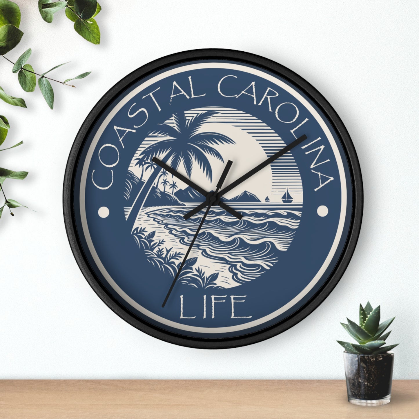Beach Coastal Carolina Wall Clock