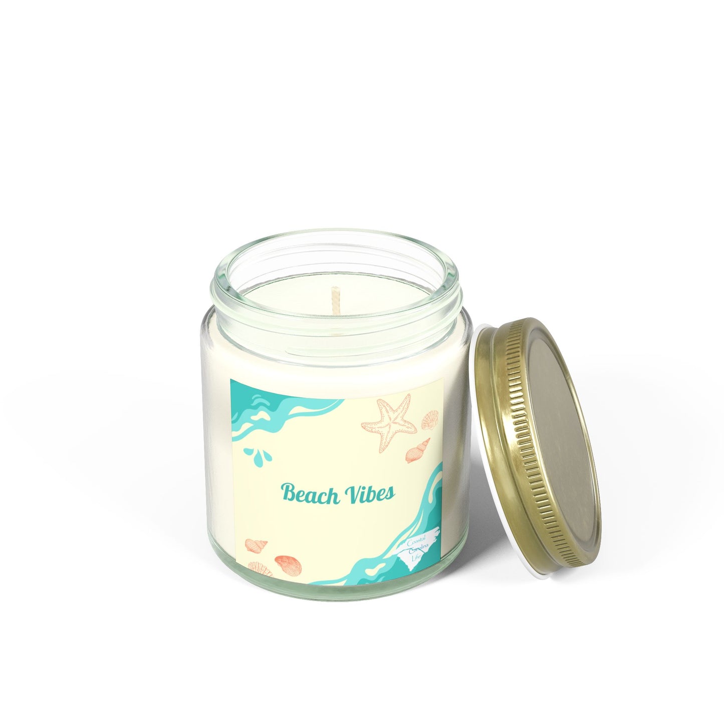 Coconut Apricot Wax Scented Candles - Beach Vibes