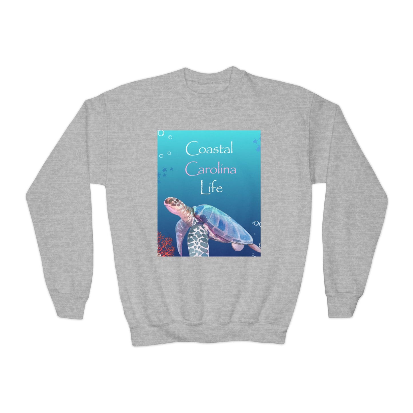 Coastal Youth Sweatshirt - Swimming Sea Turtle