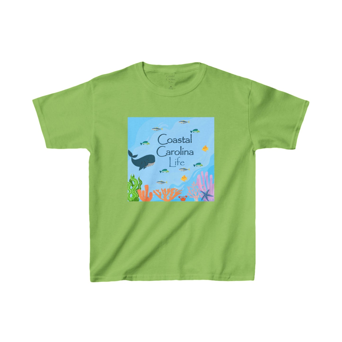 Whale and Fish Friends Kids Beach T-Shirt