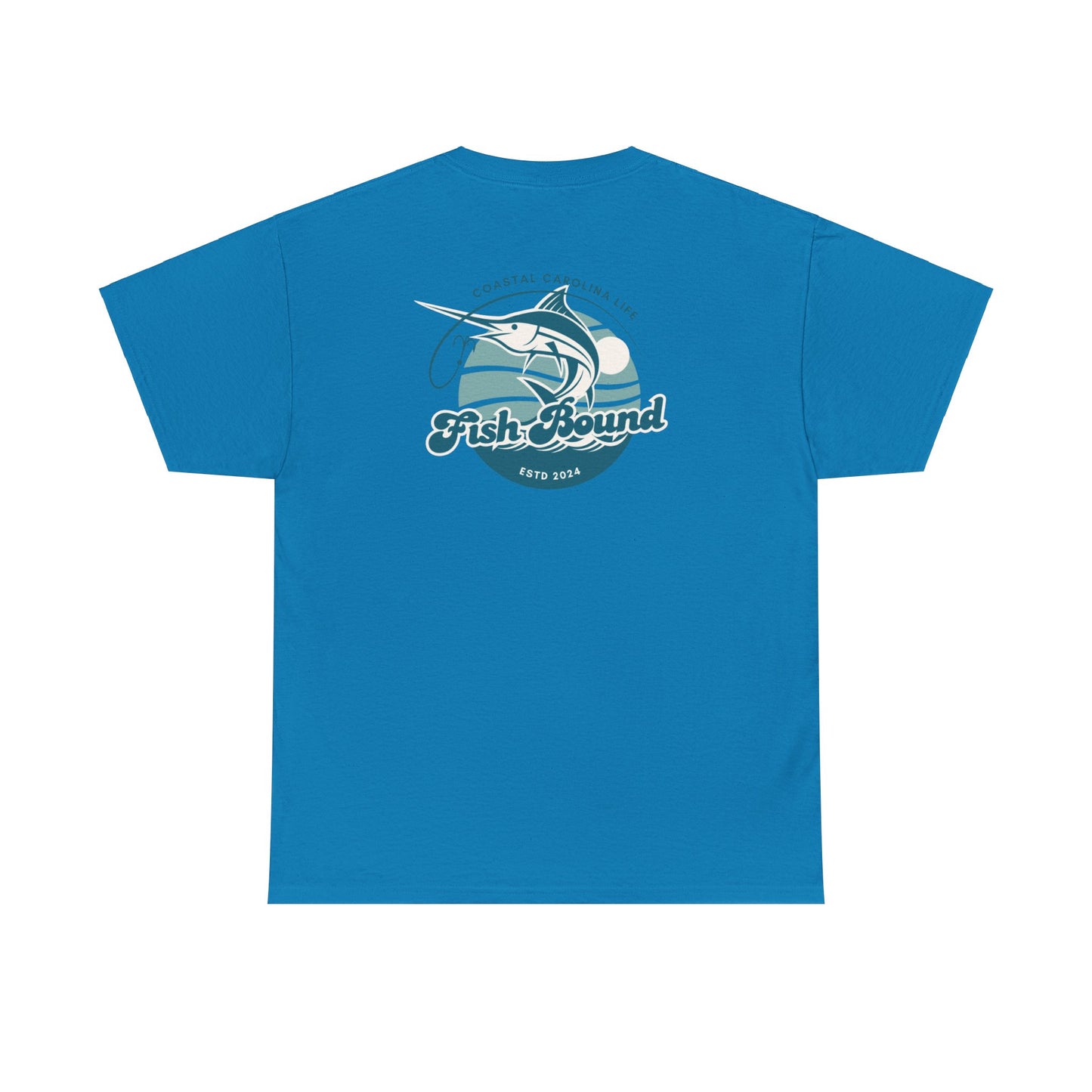 Men's Heavy Cotton T-Shirt - Fish Bound