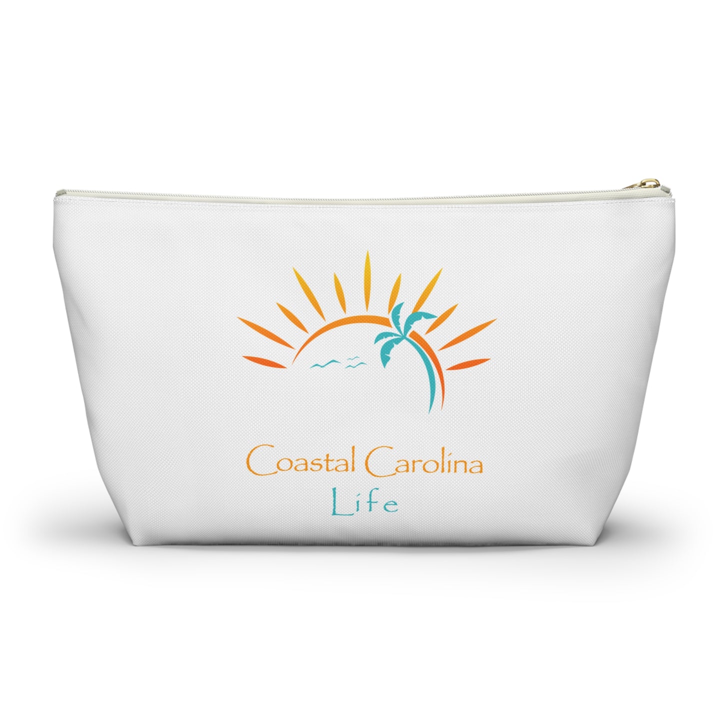 Palm Tree and Sun Rays Travel Accessory Pouch
