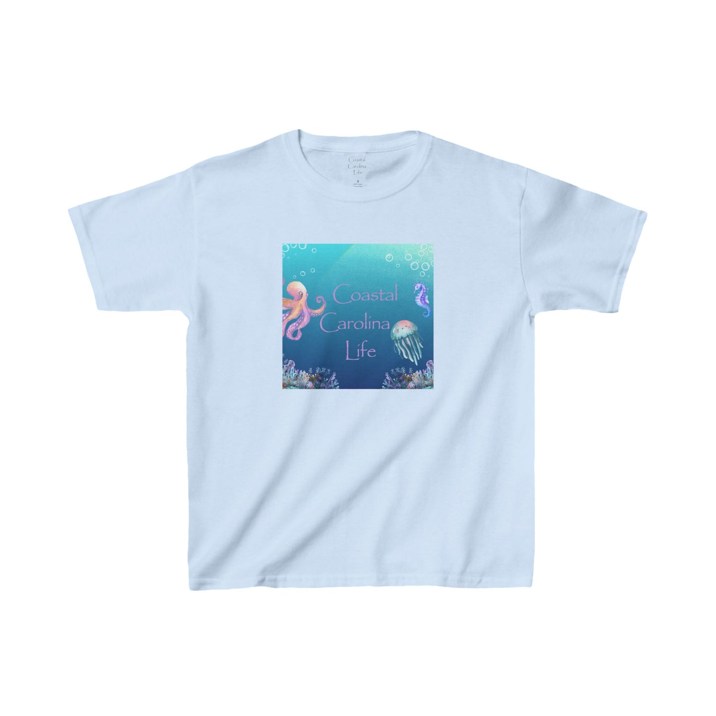 Octopus and Jellyfish Kids Beach T-Shirt