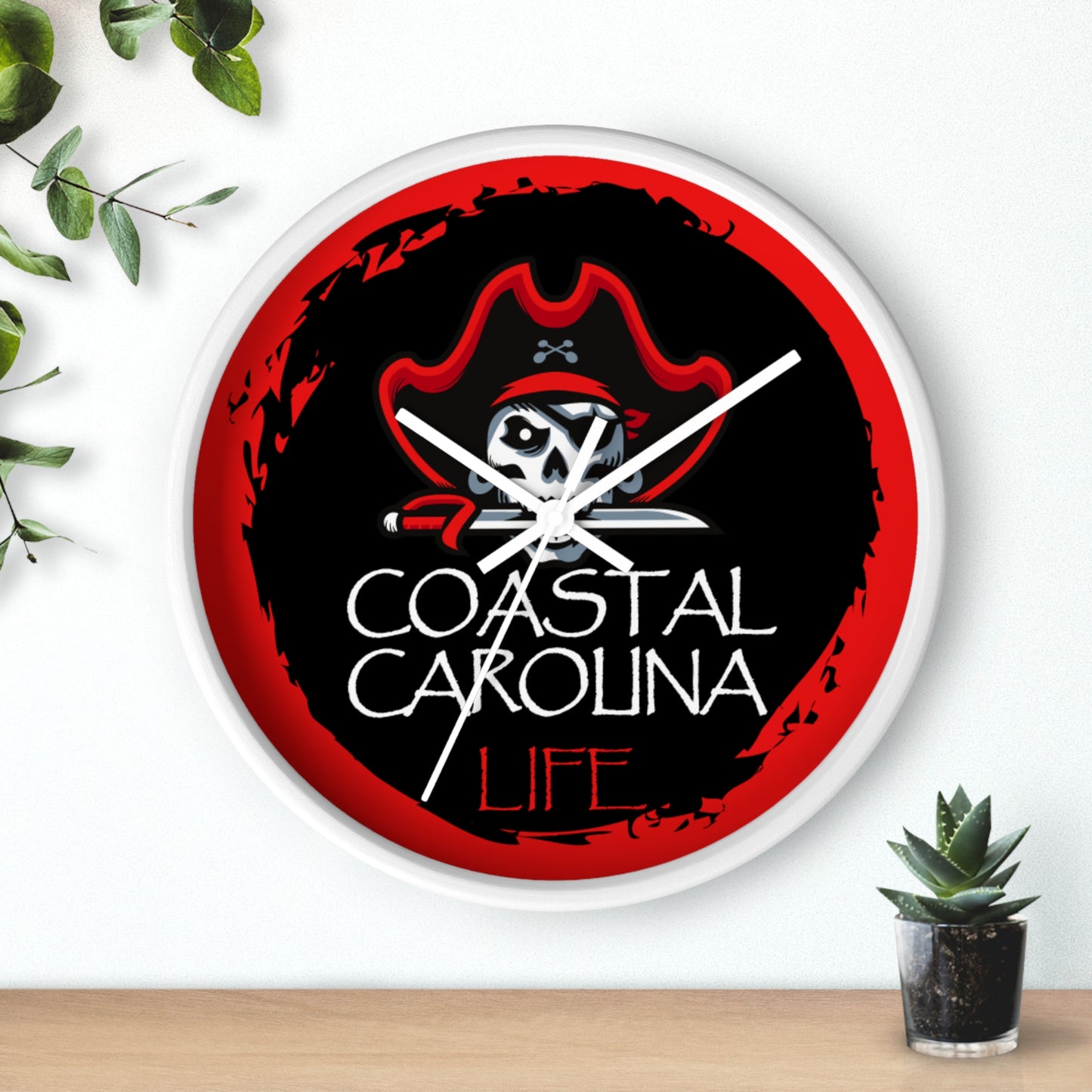 Pirate Coastal Carolina Wall Clock