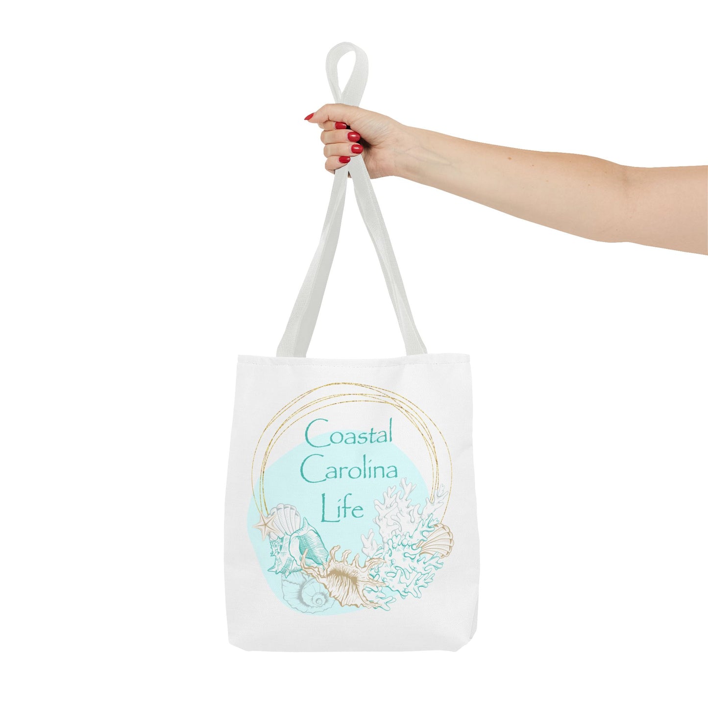 Seashells and Coral Coastal Tote Bag