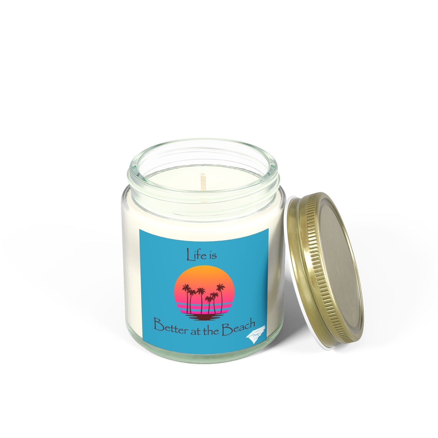 Coconut Apricot Wax Scented Candles - Life is Better at the Beach