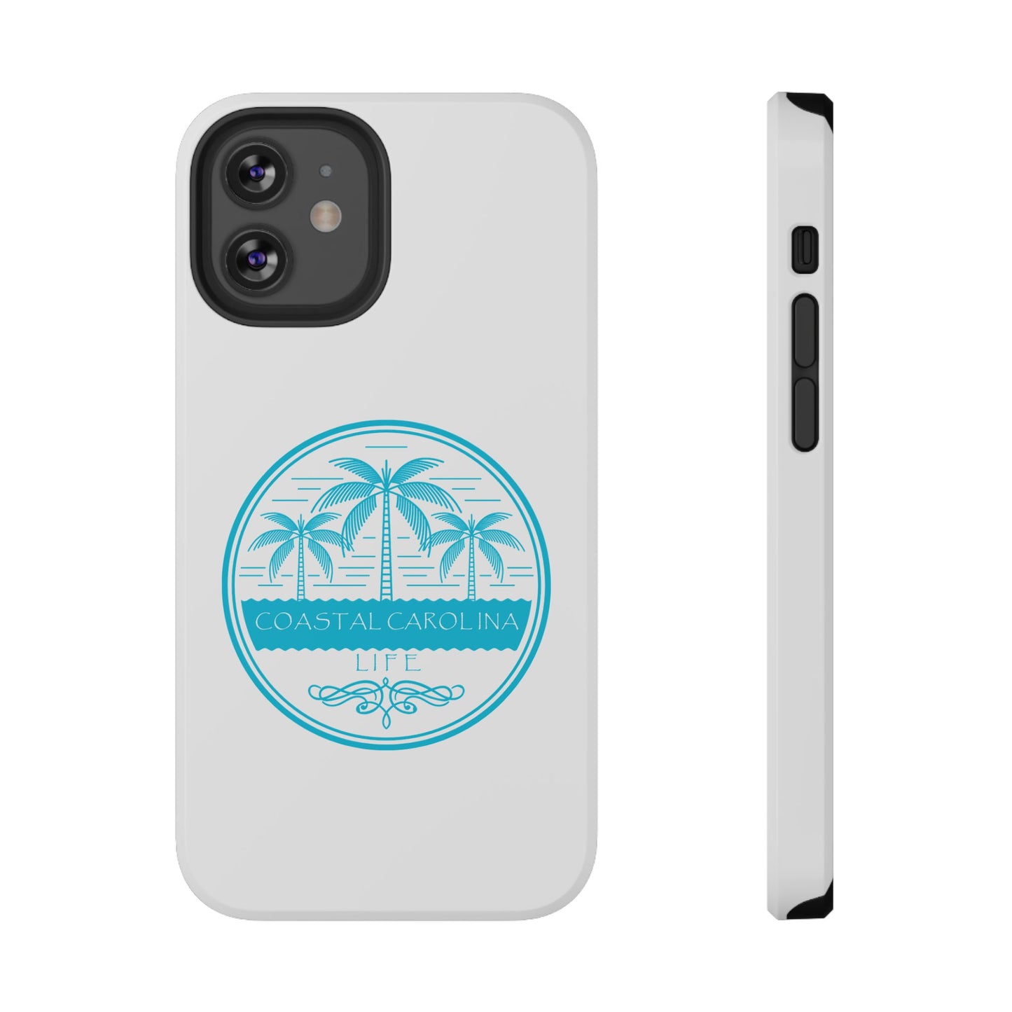Impact-Resistant Phone Case - iPhone or Samsung - Palm Trees and Water
