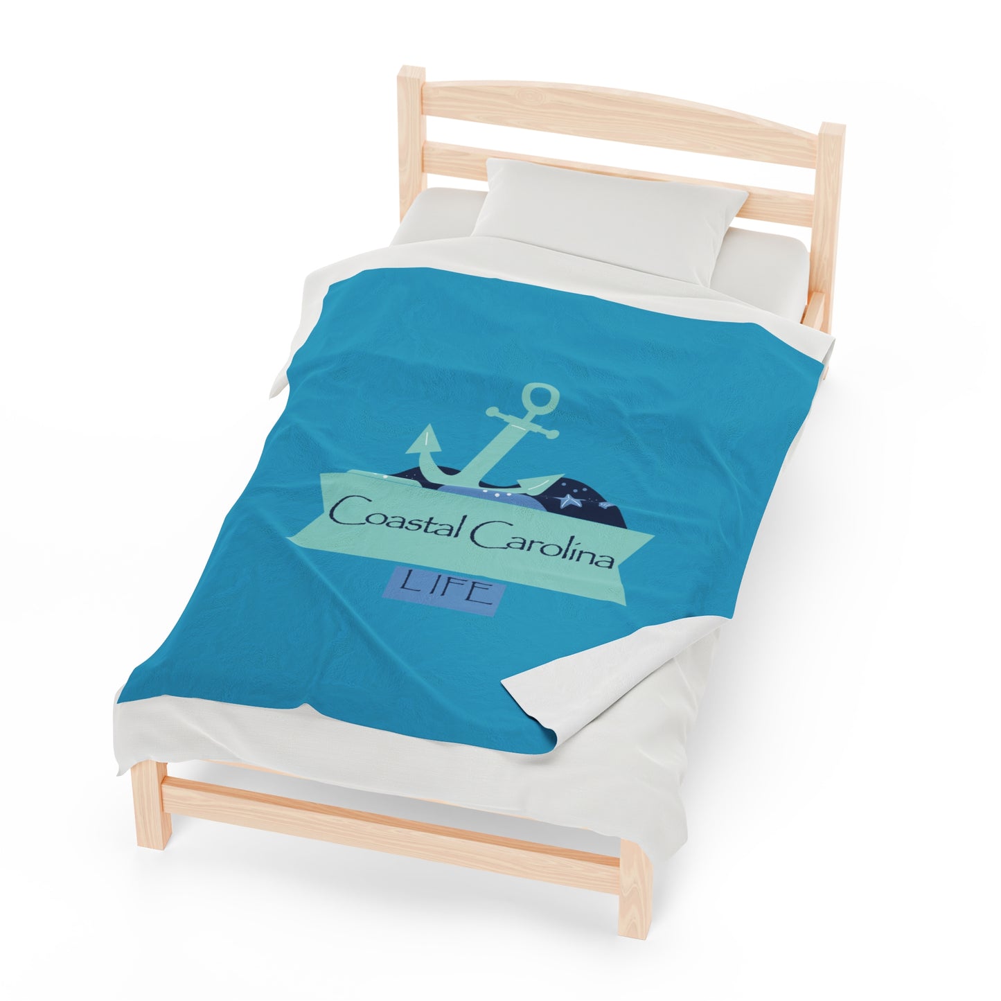 Anchor Velveteen Plush Blanket