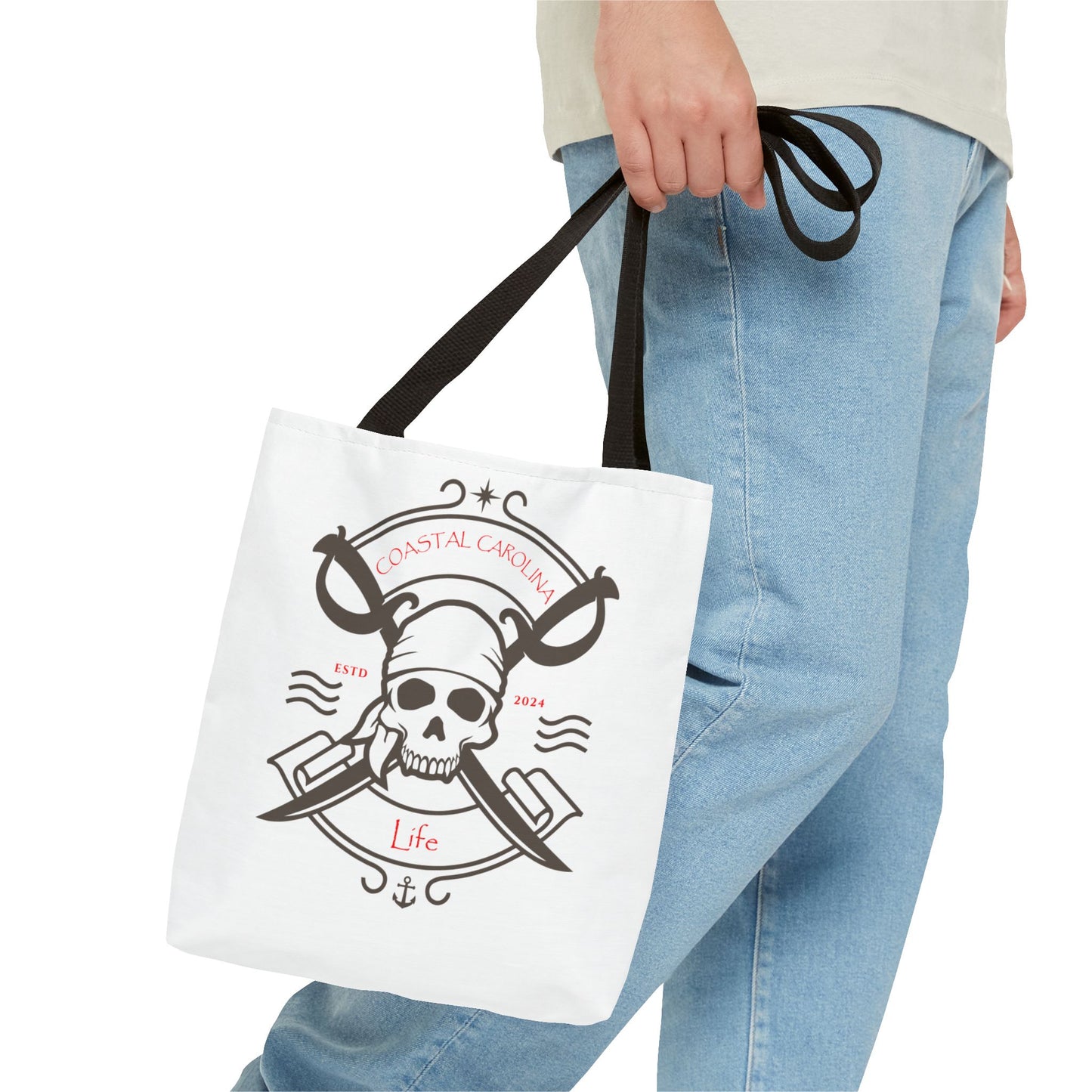 Pirate Skull Coastal Tote Bag