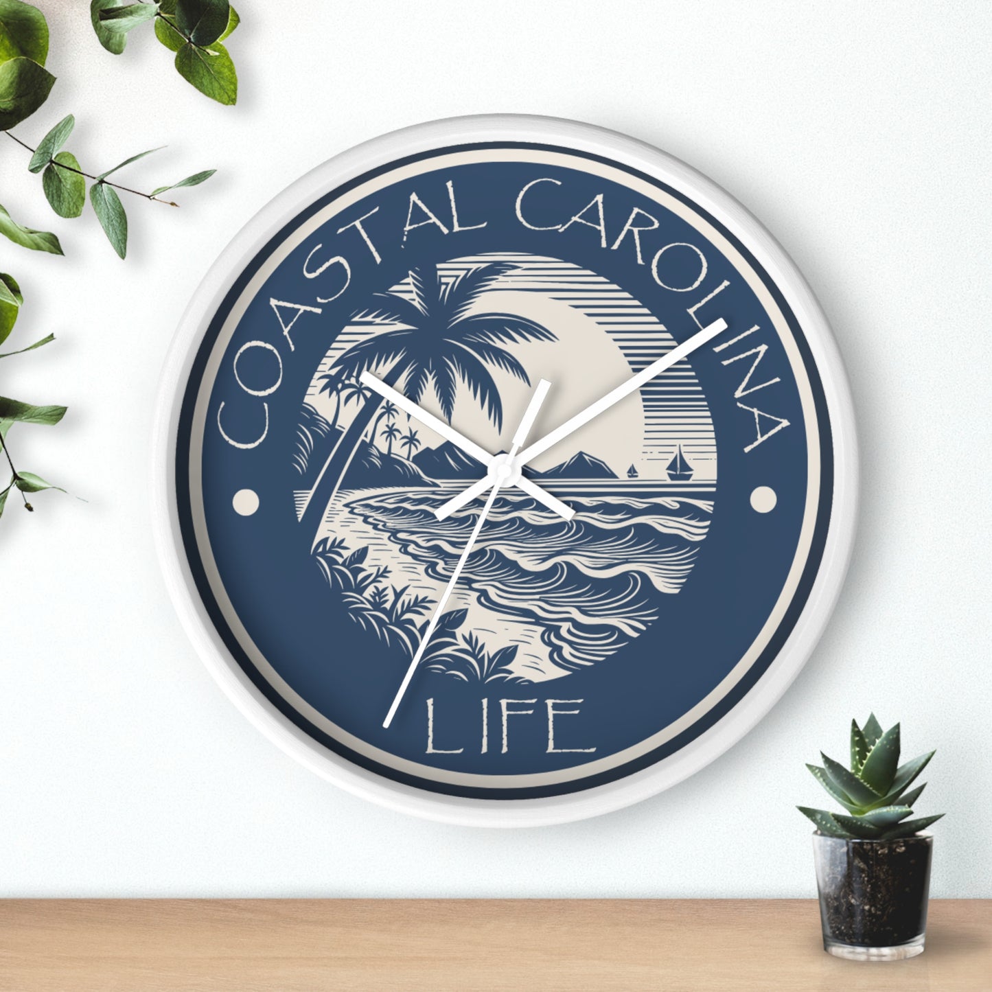 Beach Coastal Carolina Wall Clock