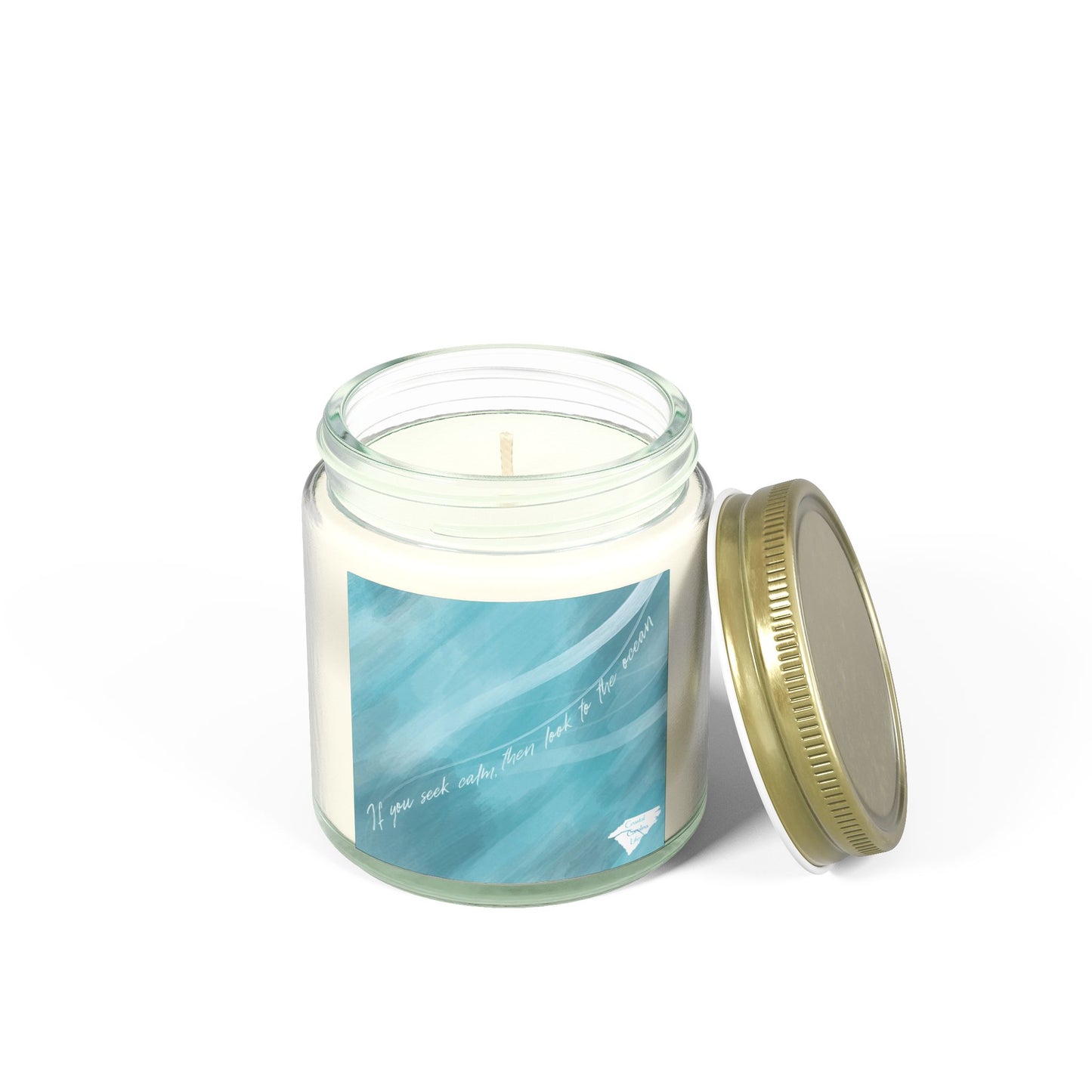 Coconut Apricot Wax Scented Candles - If You Seek Calm