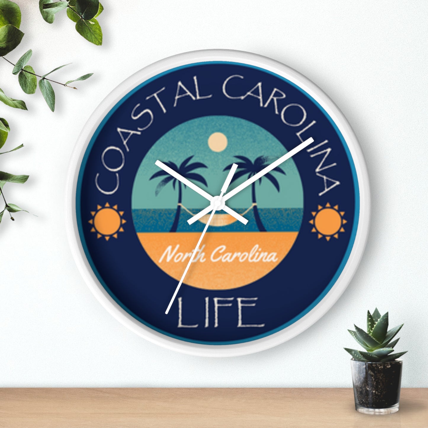 North Carolina Coastal Carolina Wall Clock