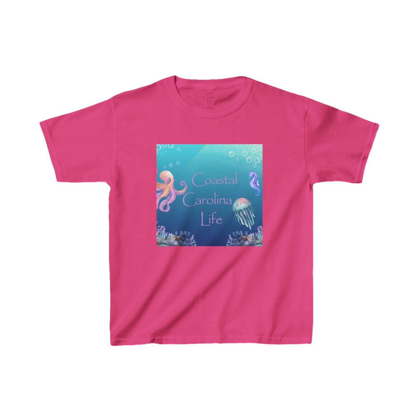 Octopus and Jellyfish Kids Beach T-Shirt