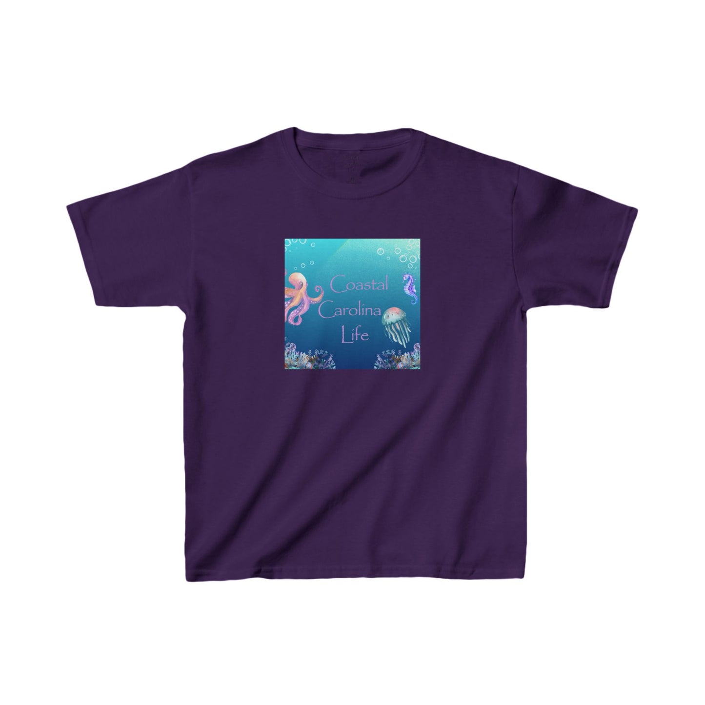 Octopus and Jellyfish Kids Beach T-Shirt