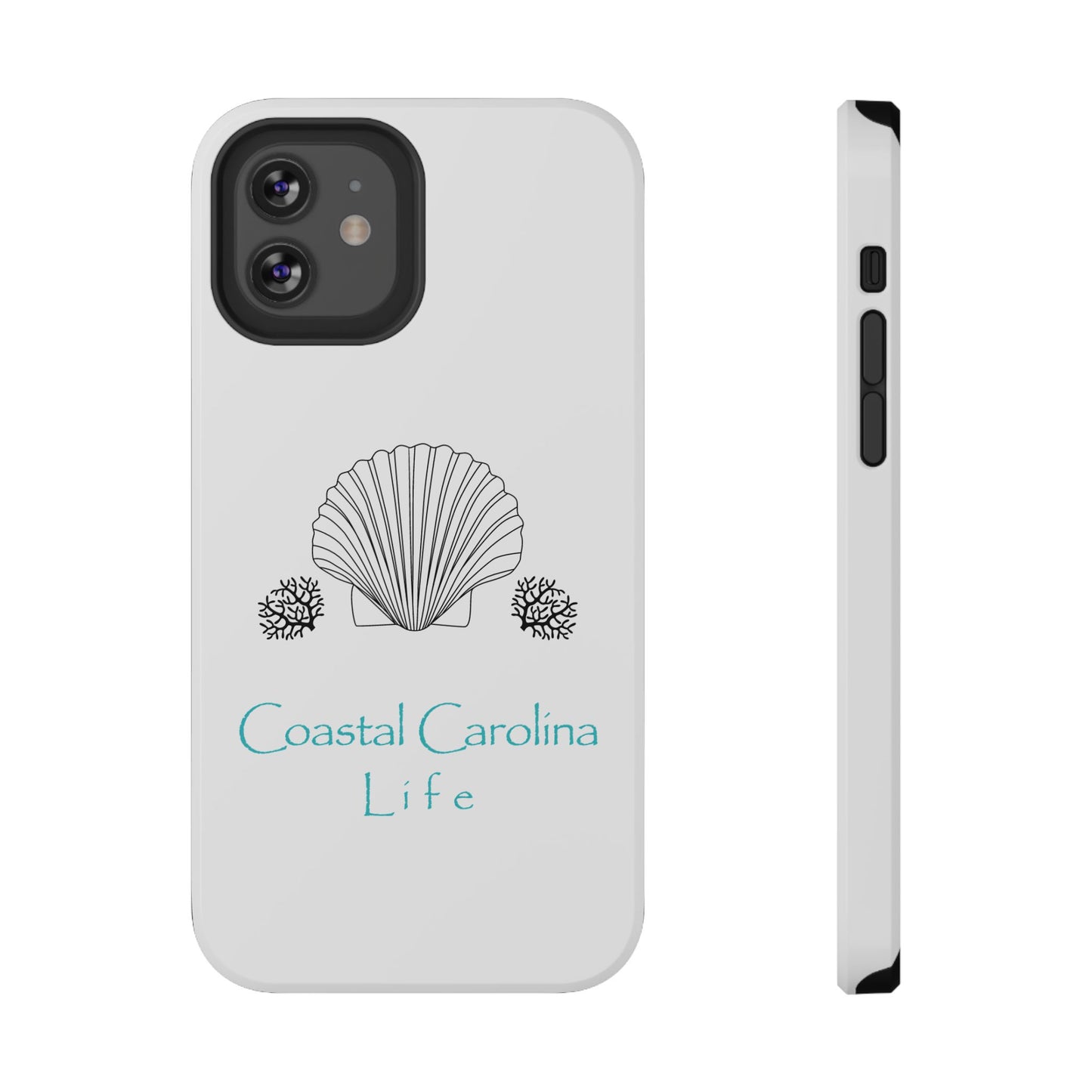 Impact-Resistant Phone Case - iPhone or Samsung - Clam Shell and Coral