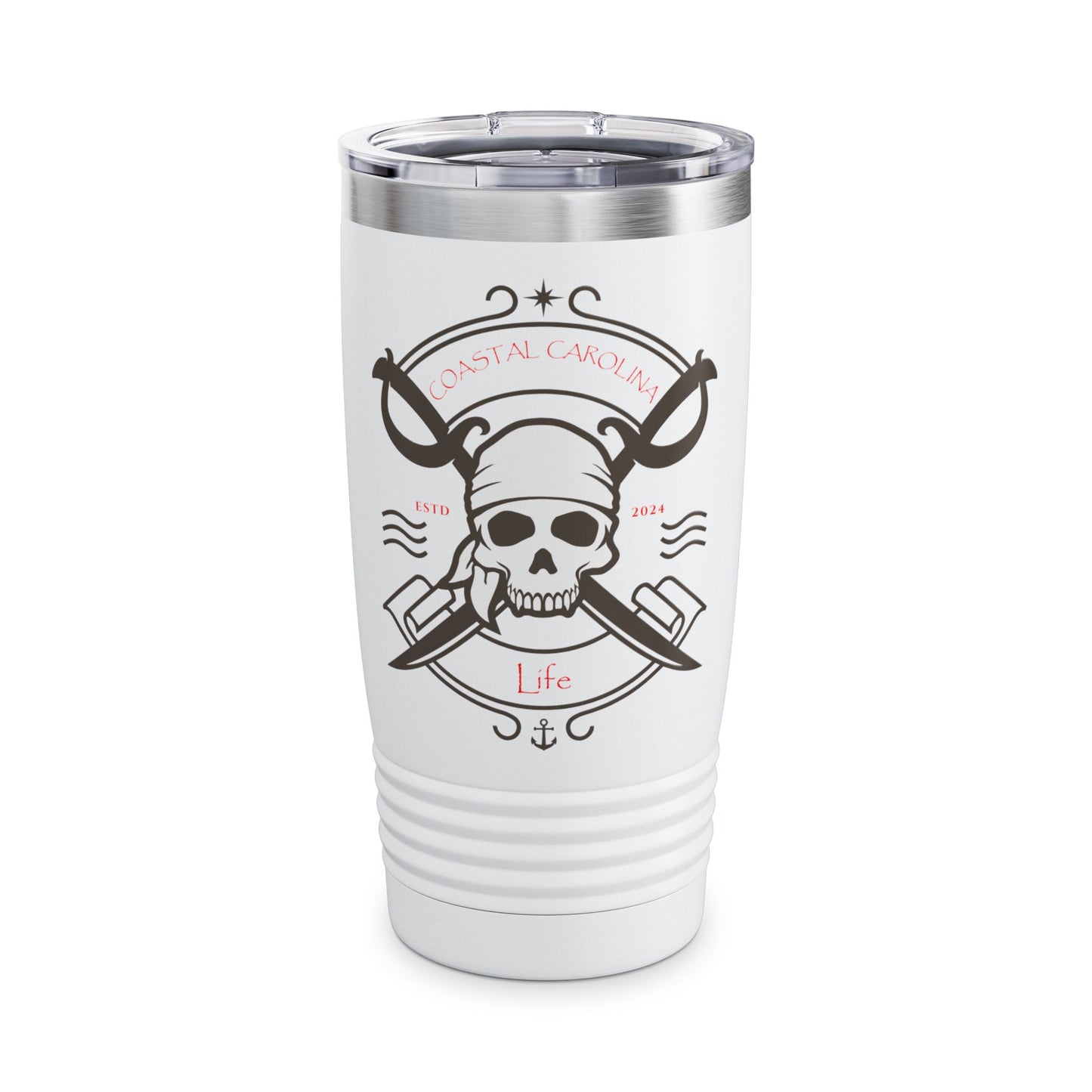 Pirate Skull Ringneck Tumbler