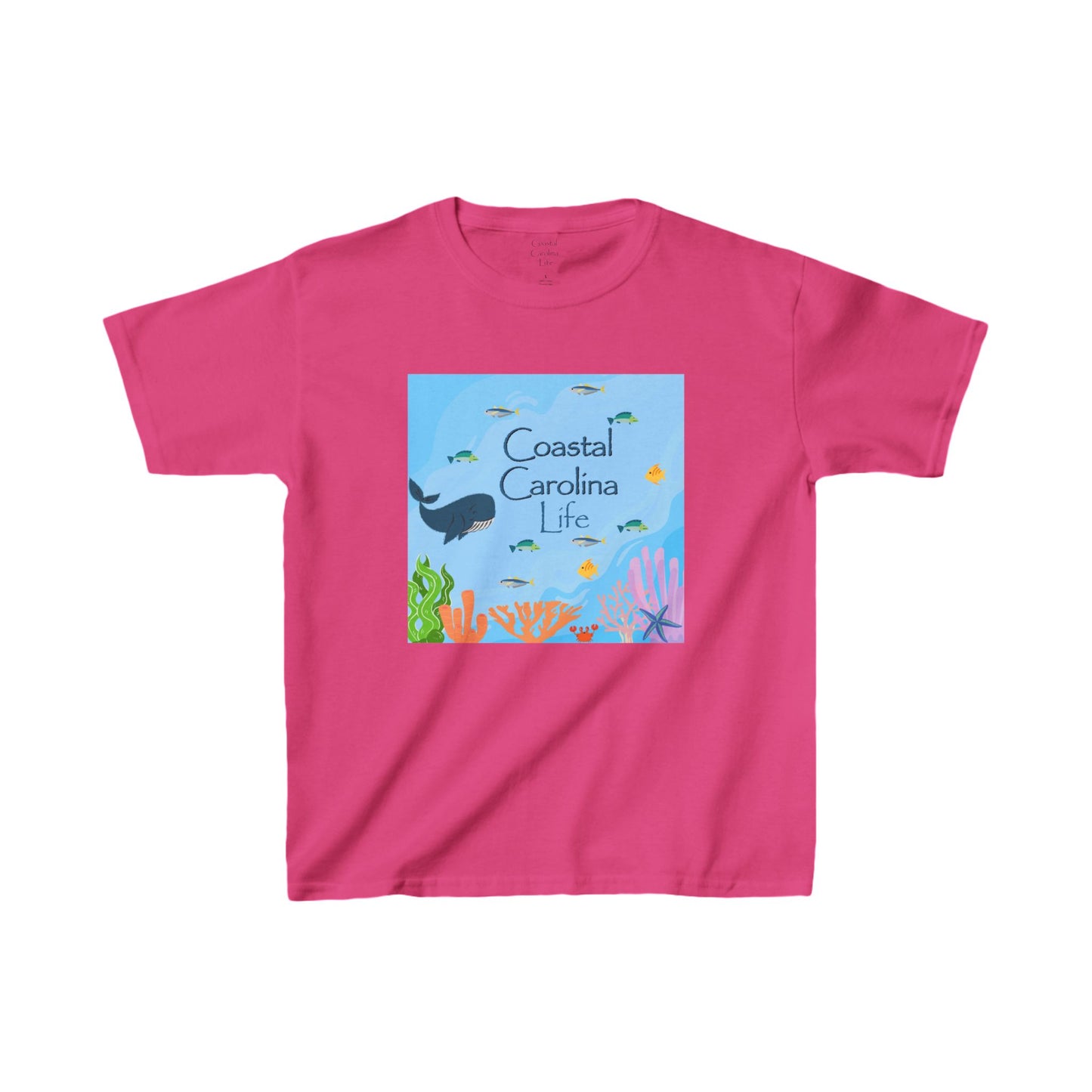 Whale and Fish Friends Kids Beach T-Shirt