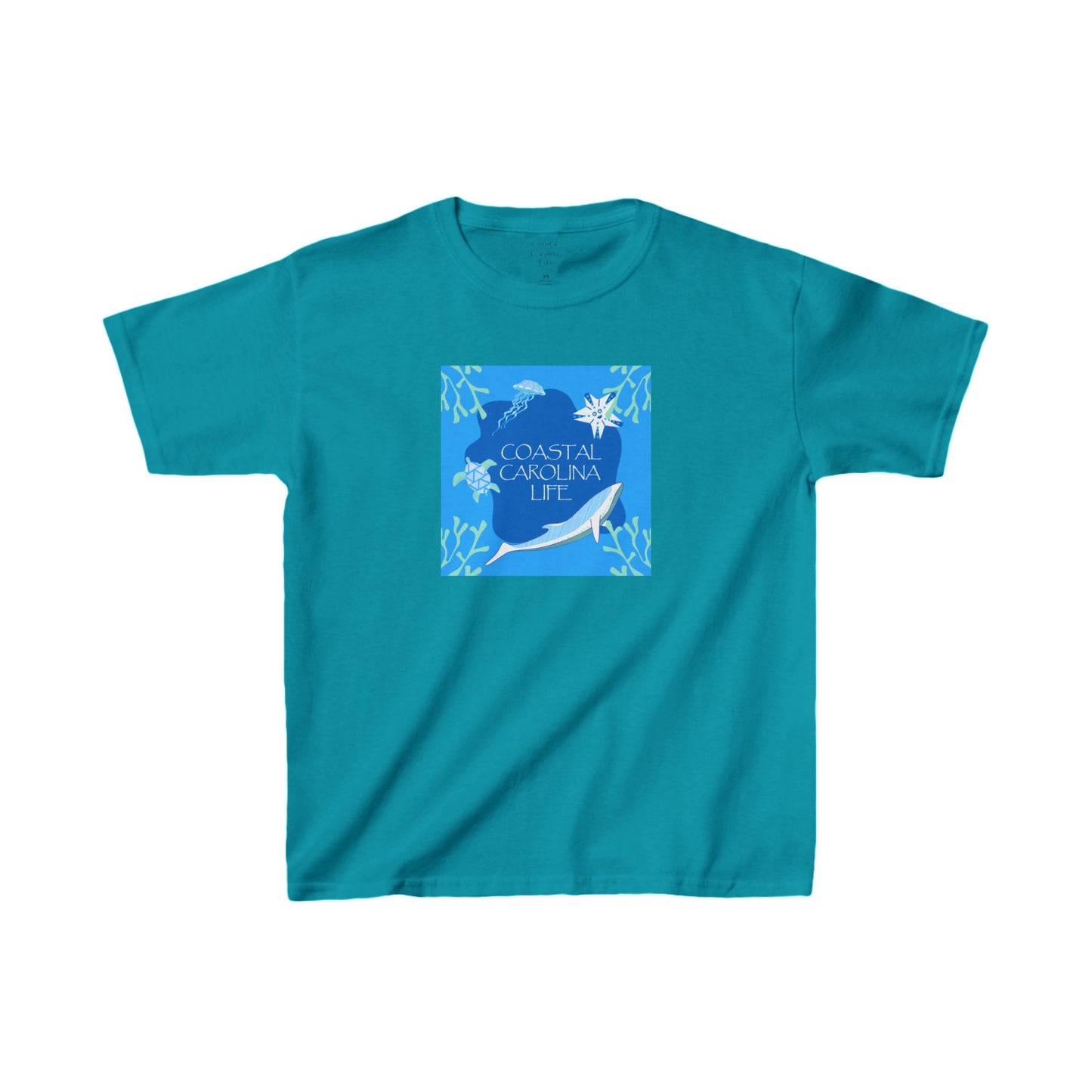 Swimming Sea Life Kids Beach T-Shirt