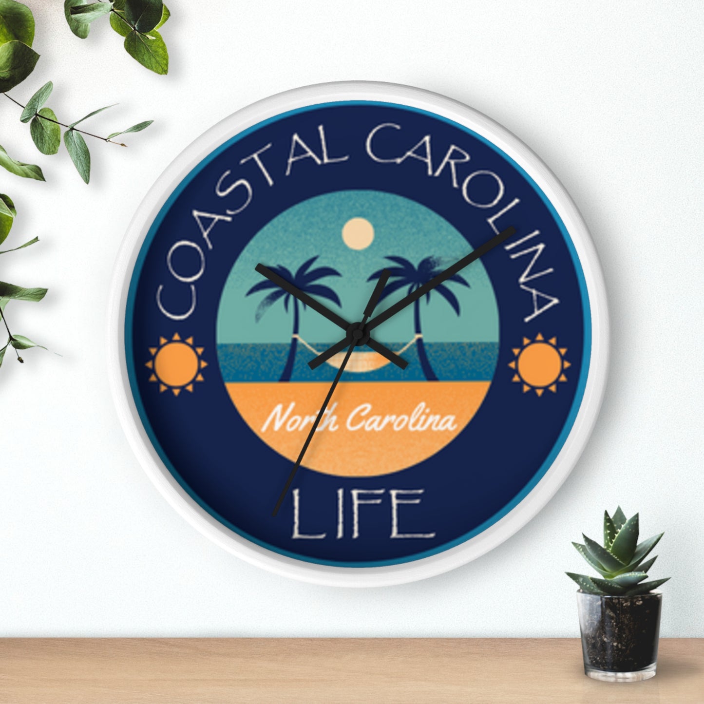 North Carolina Coastal Carolina Wall Clock