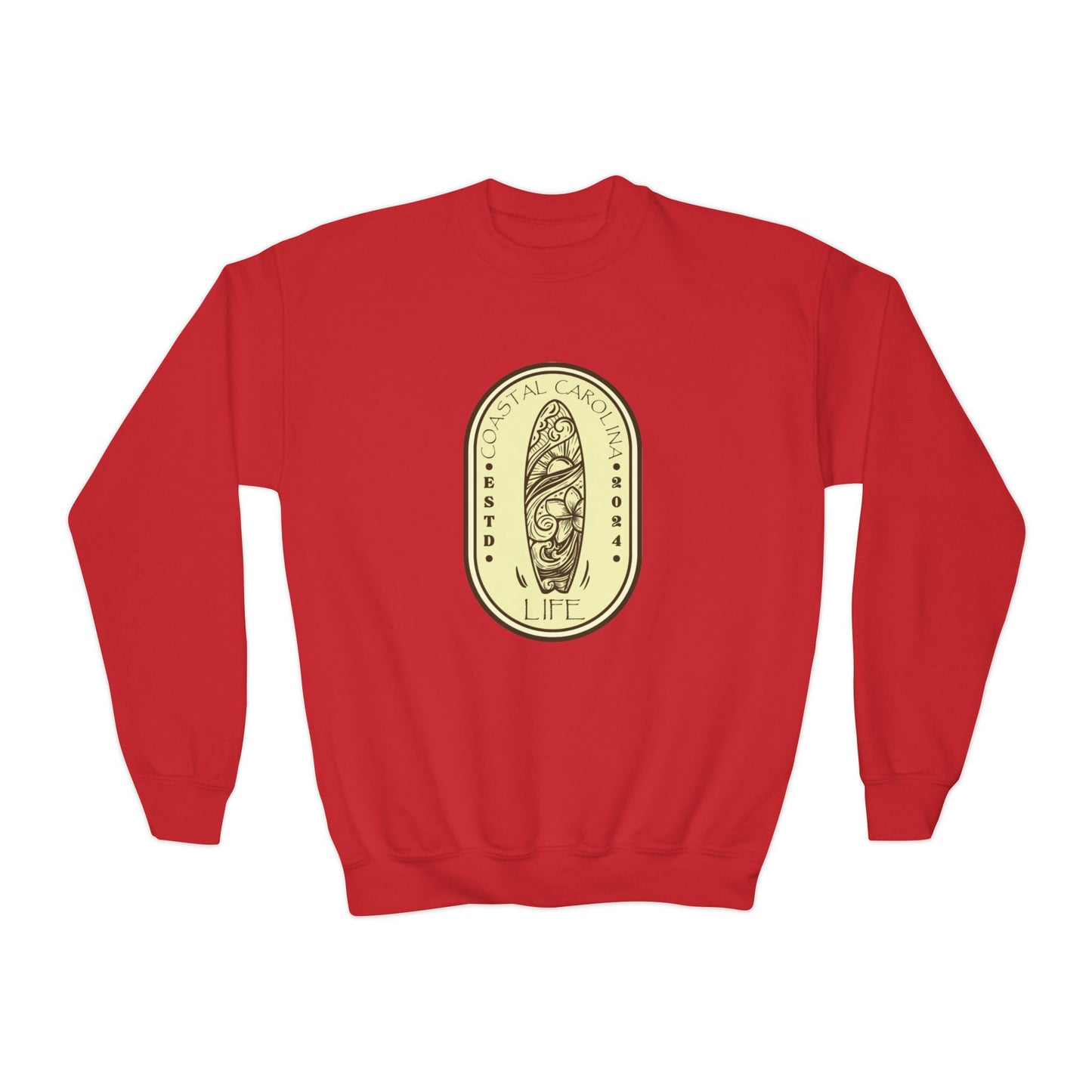 Coastal Youth Sweatshirt - Surf Board