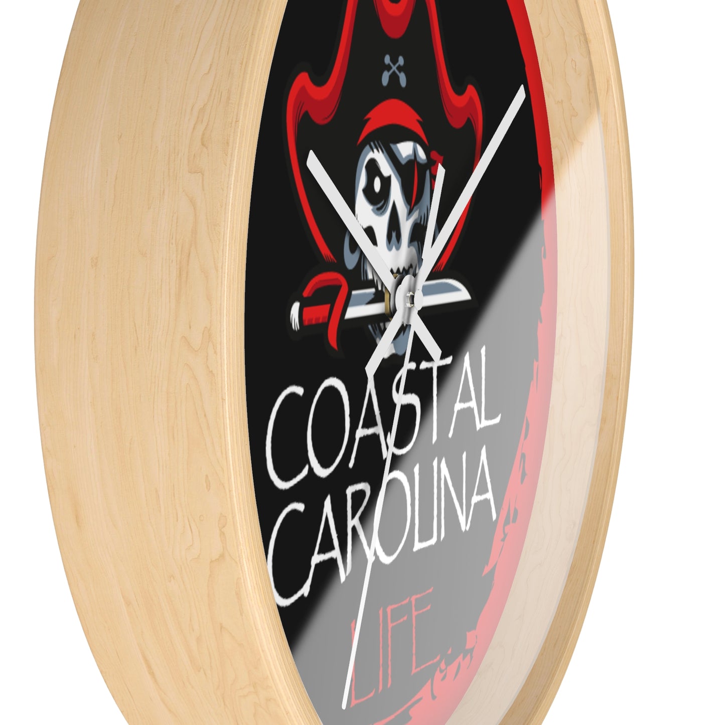 Pirate Coastal Carolina Wall Clock