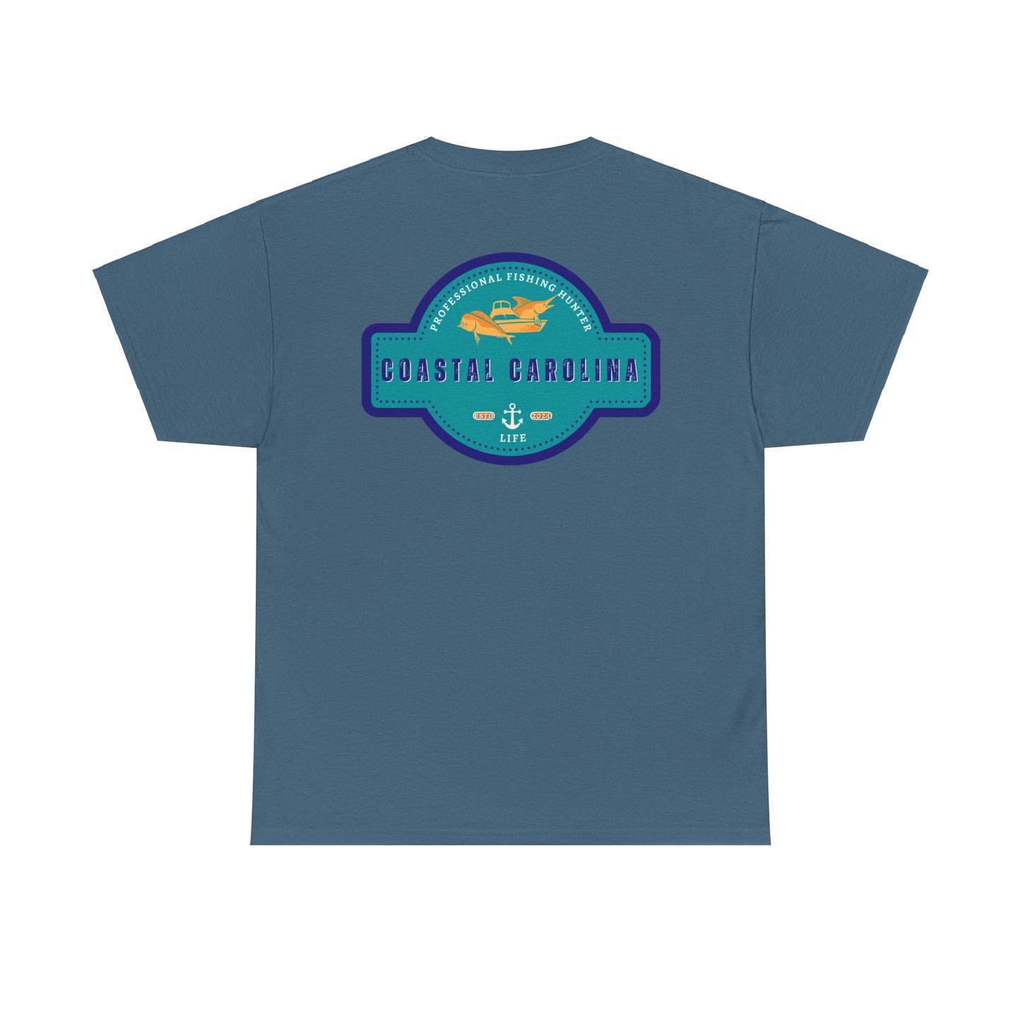 Men's Heavy Cotton T-Shirt - Professional Fishing Hunter