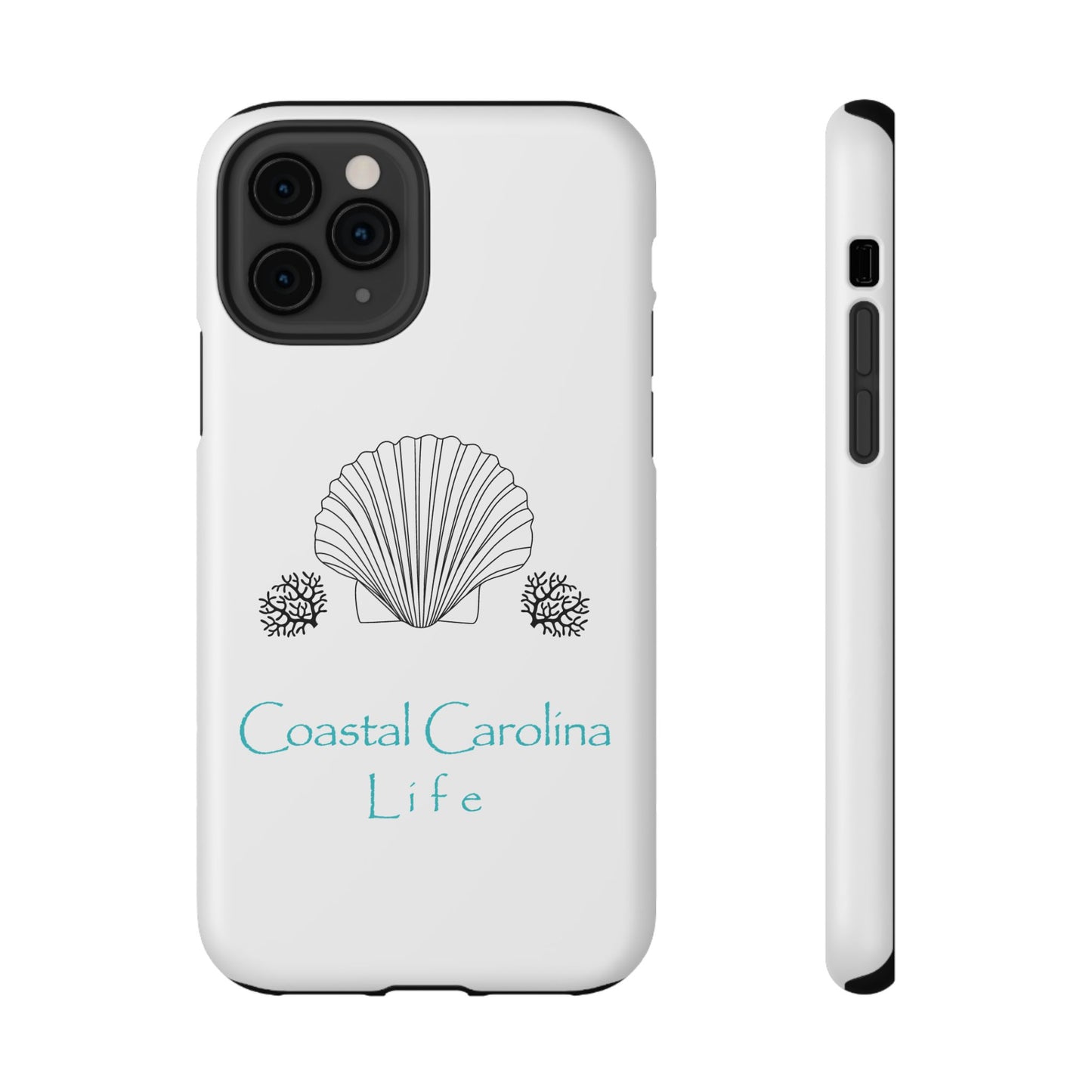 Impact-Resistant Phone Case - iPhone or Samsung - Clam Shell and Coral
