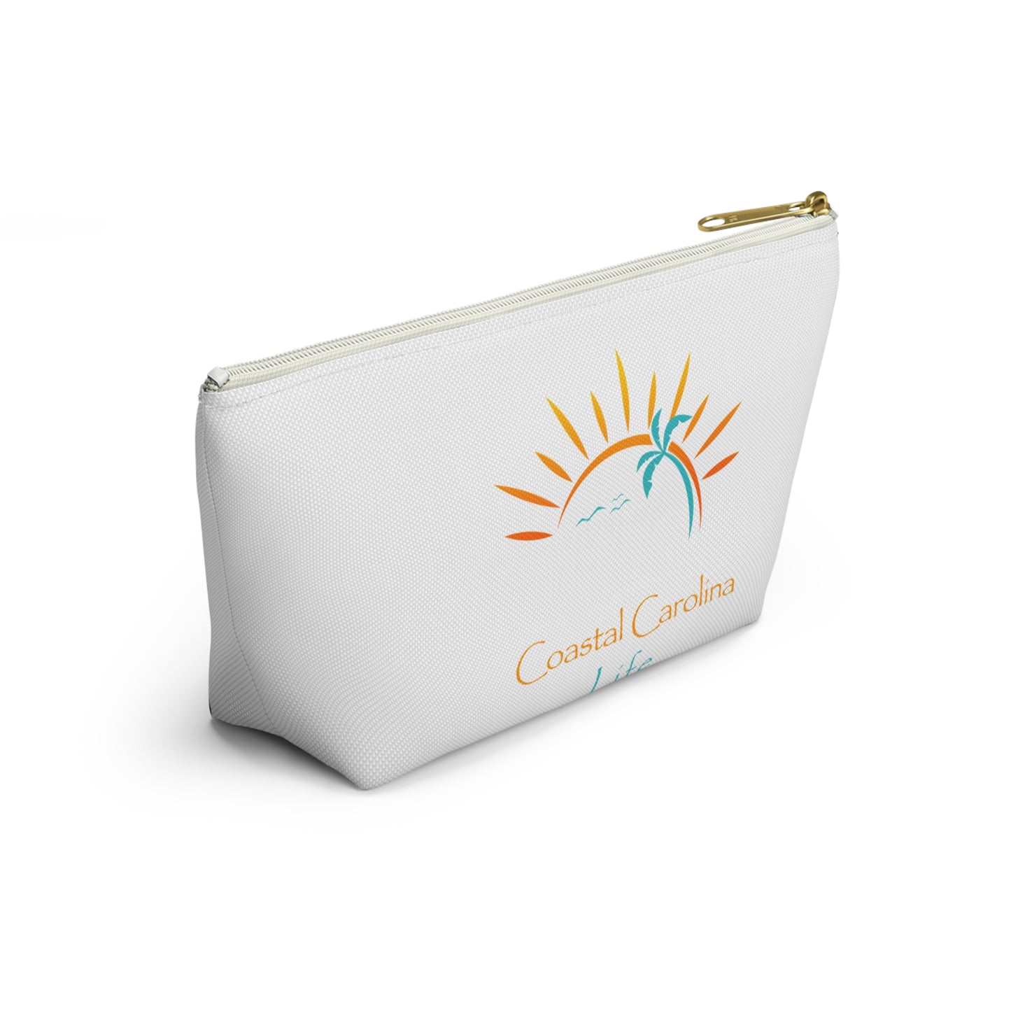 Palm Tree and Sun Rays Travel Accessory Pouch