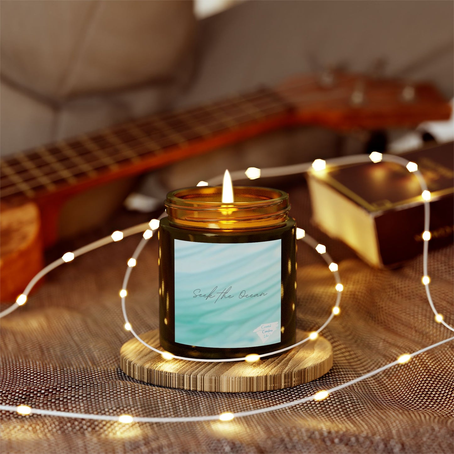 Coconut Apricot Wax Scented Candles - Seek the Ocean
